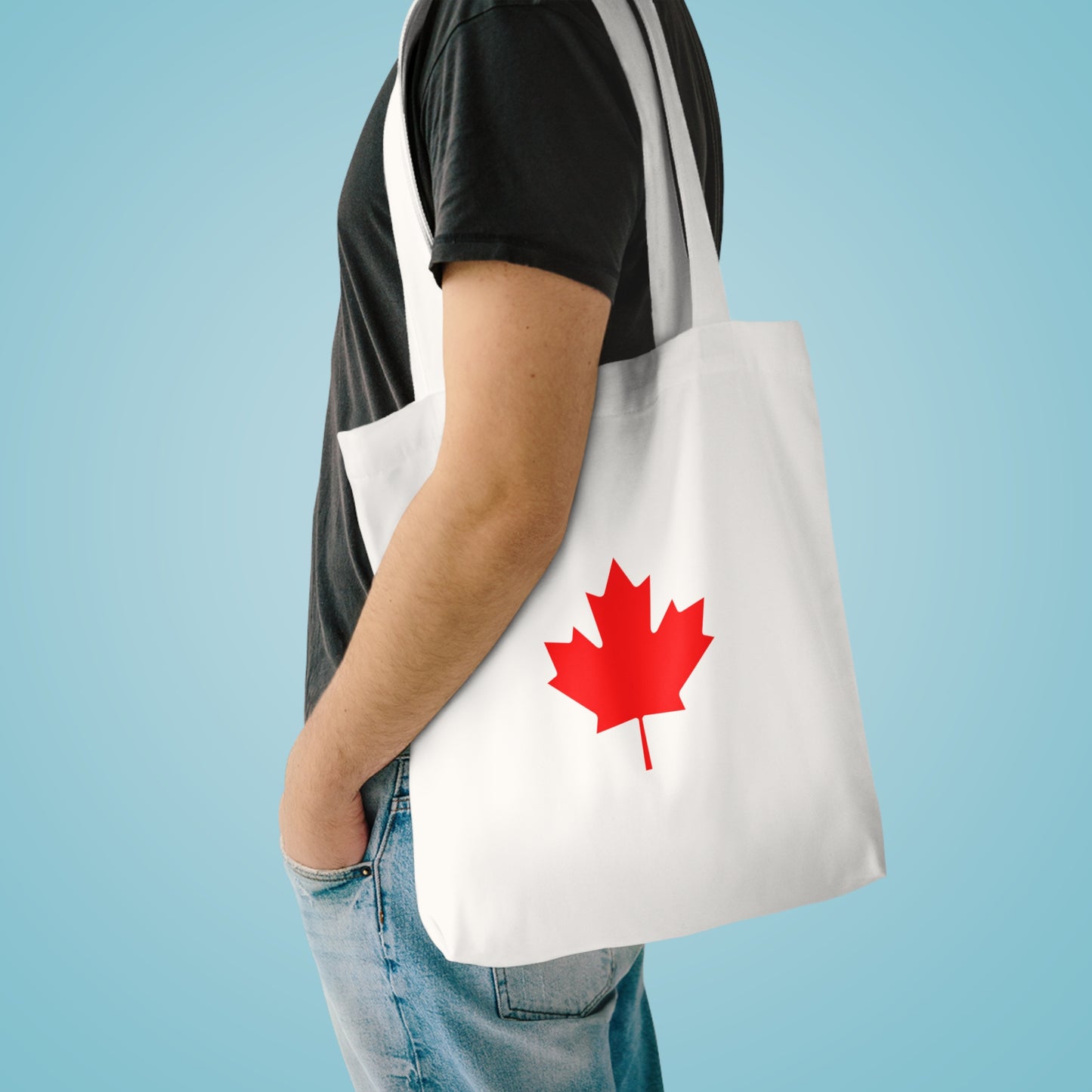 Canadian Maple Leaf Cotton Tote Bag