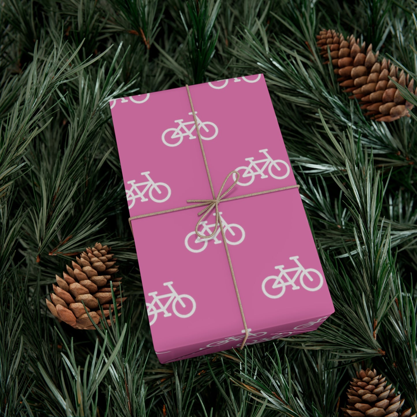 BIKE Gift Wrap Paper, Pink