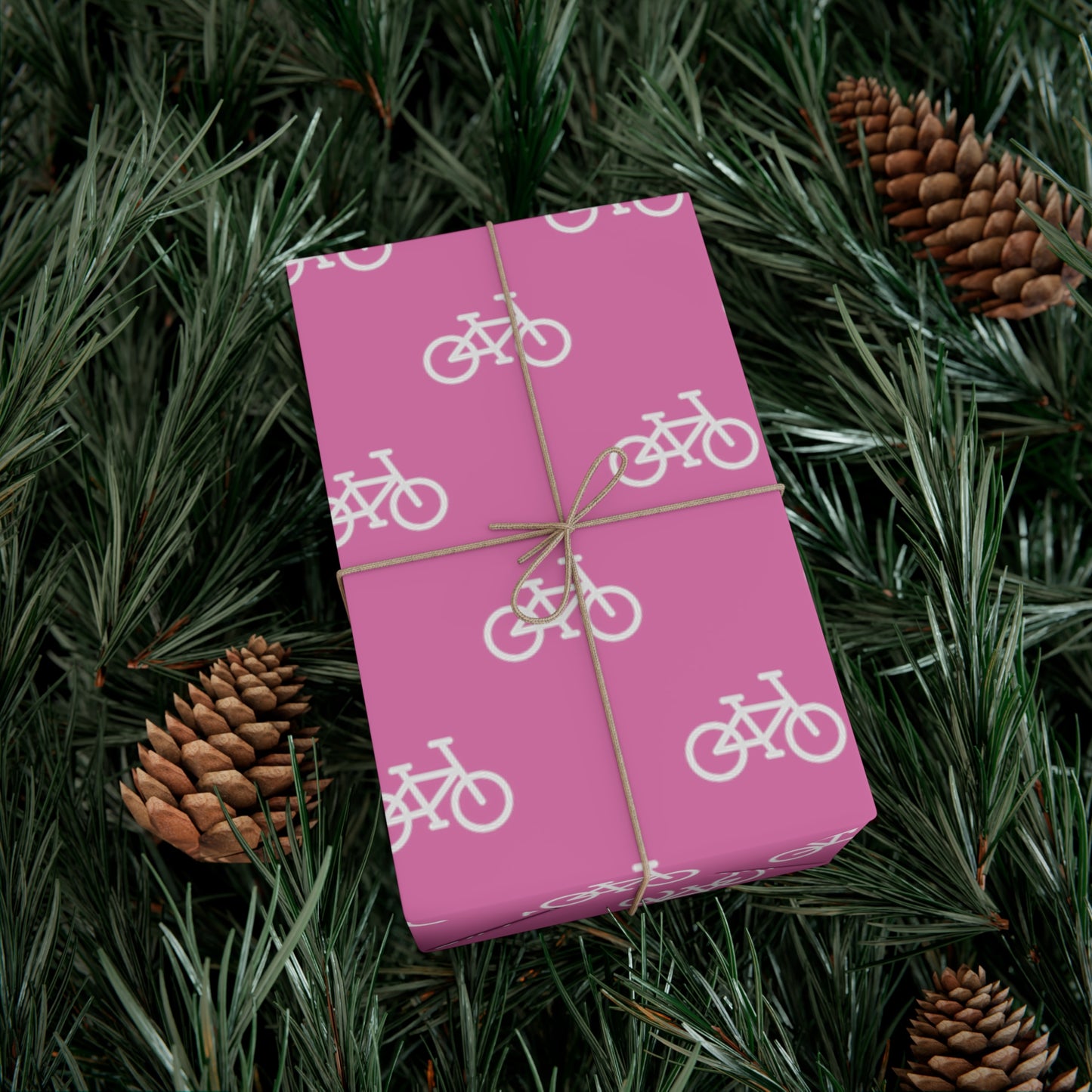 BIKE Gift Wrap Paper, Pink