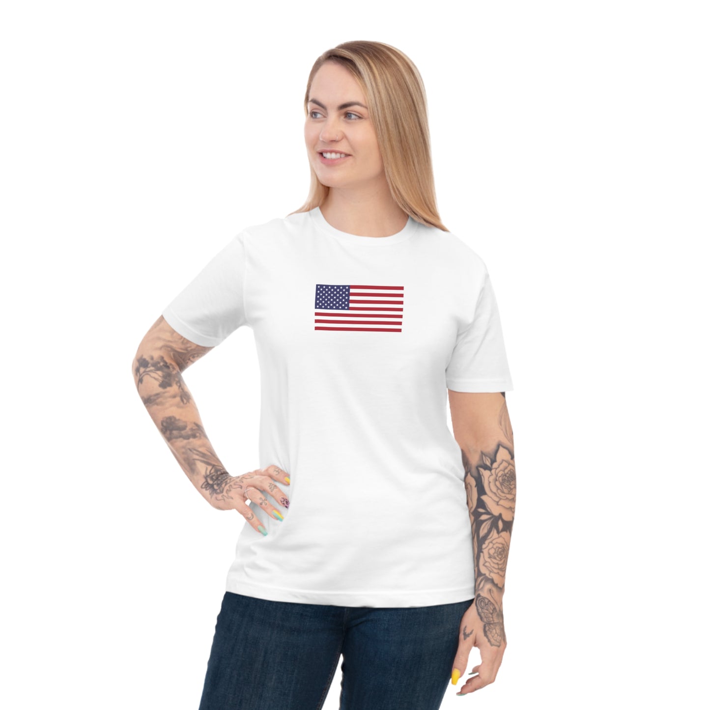 American Flag, Unisex Classic Jersey T-shirt