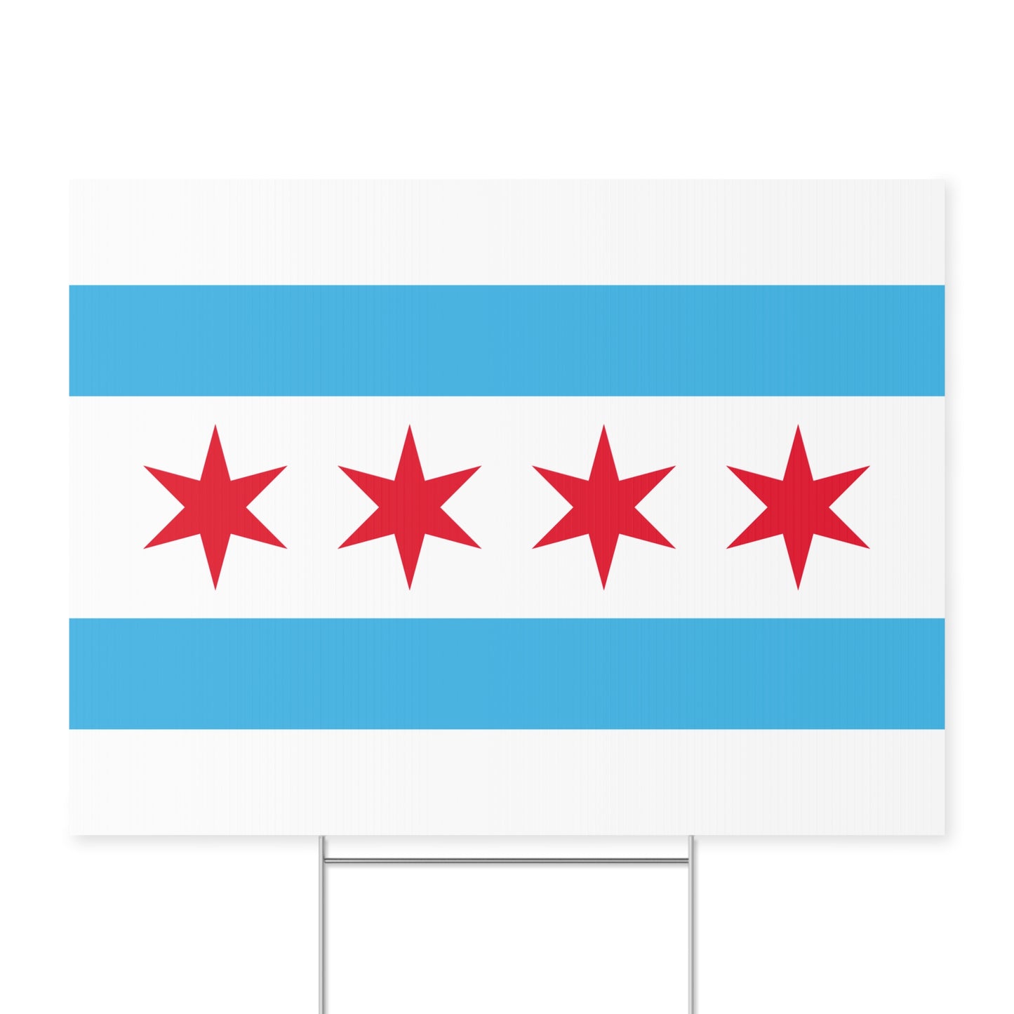Chicago Flag Yard Sign