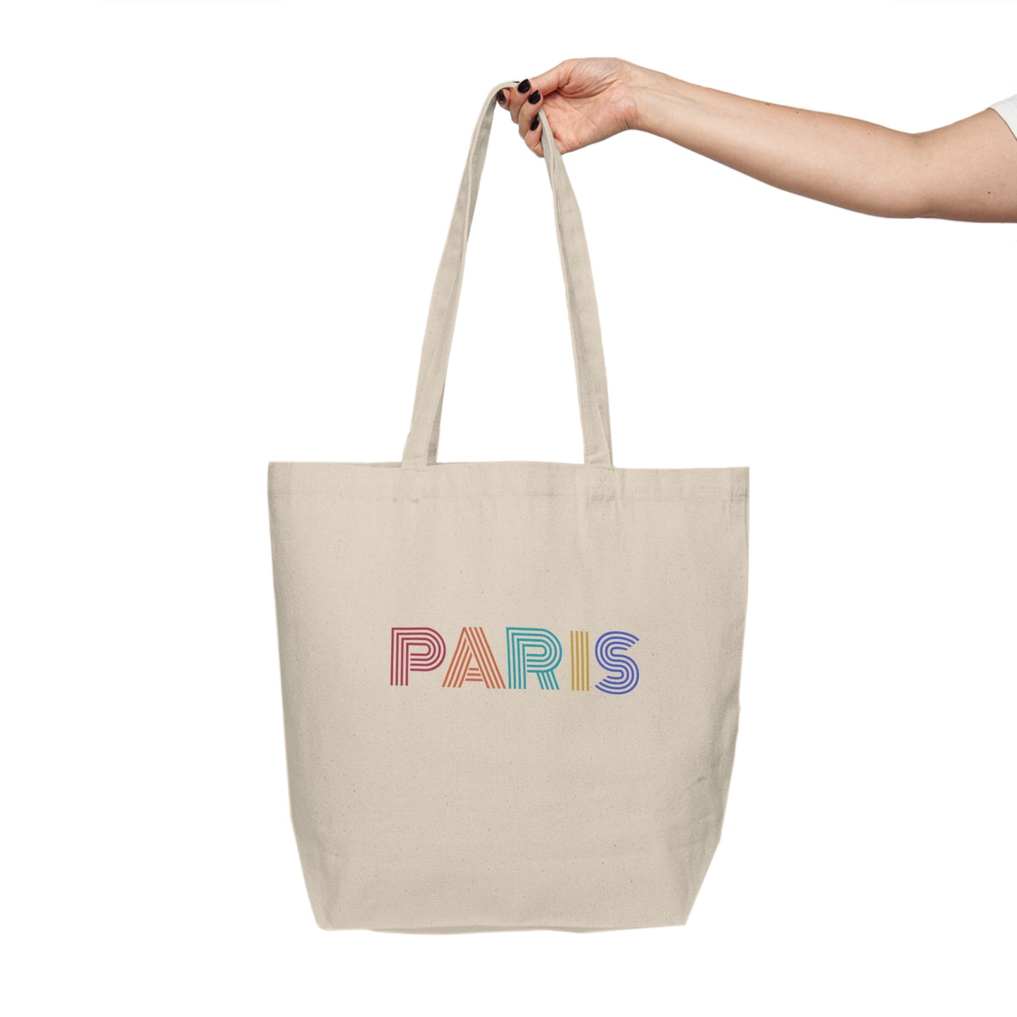 PARIS Canvas Shopping Tote