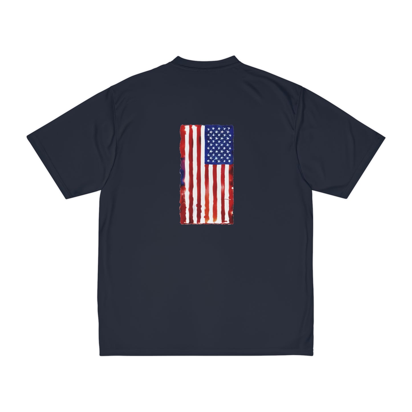 American Flag Watercolor, Men's Performance T-Shirt