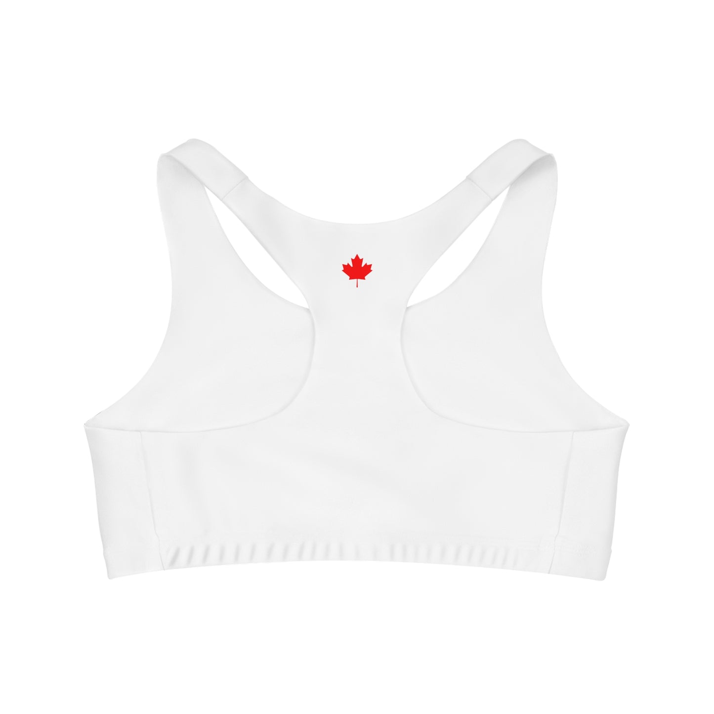 Seamless Sports Bra, Canadian Maple Leaf