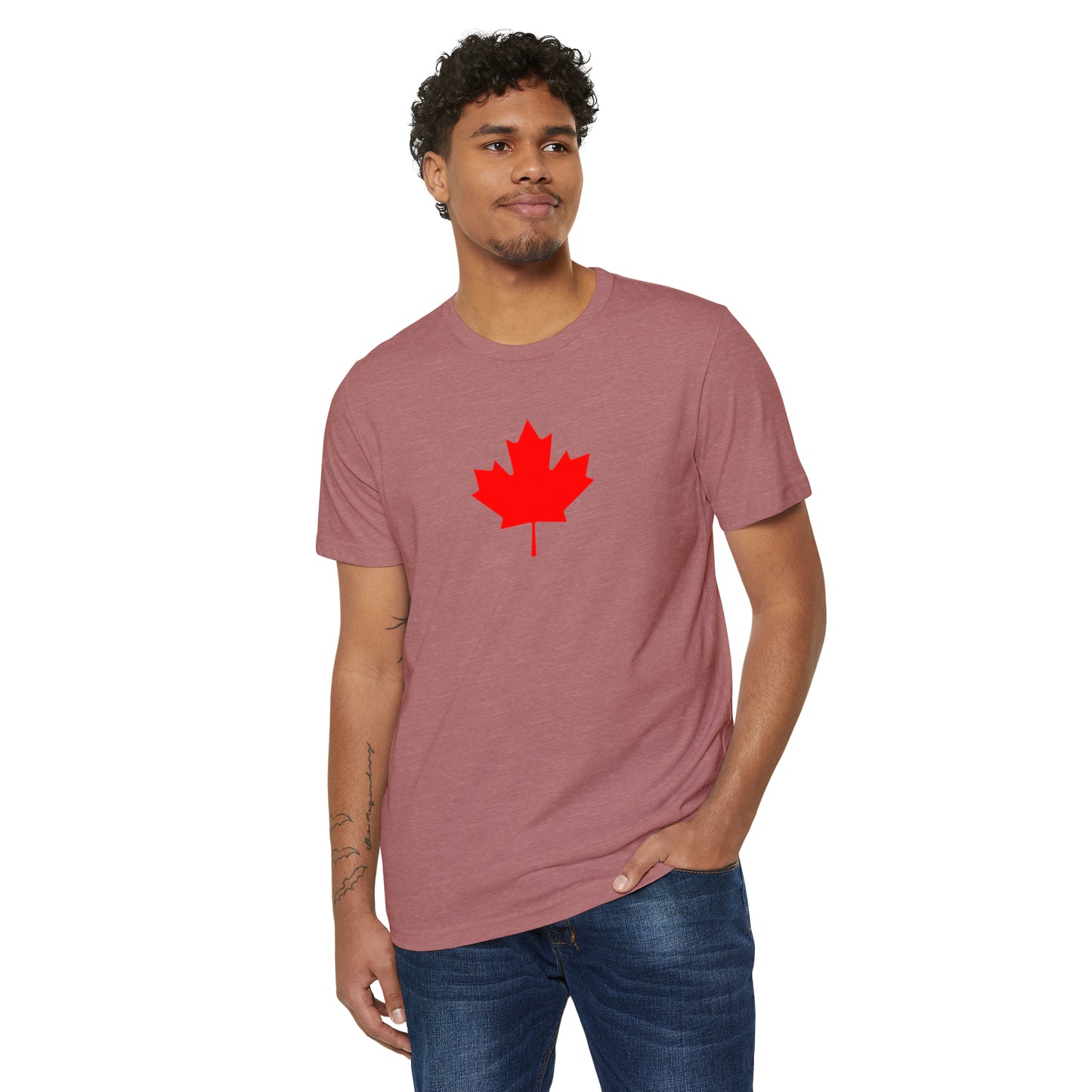 Canadian Maple Leaf, Unisex Recycled Organic T-Shirt