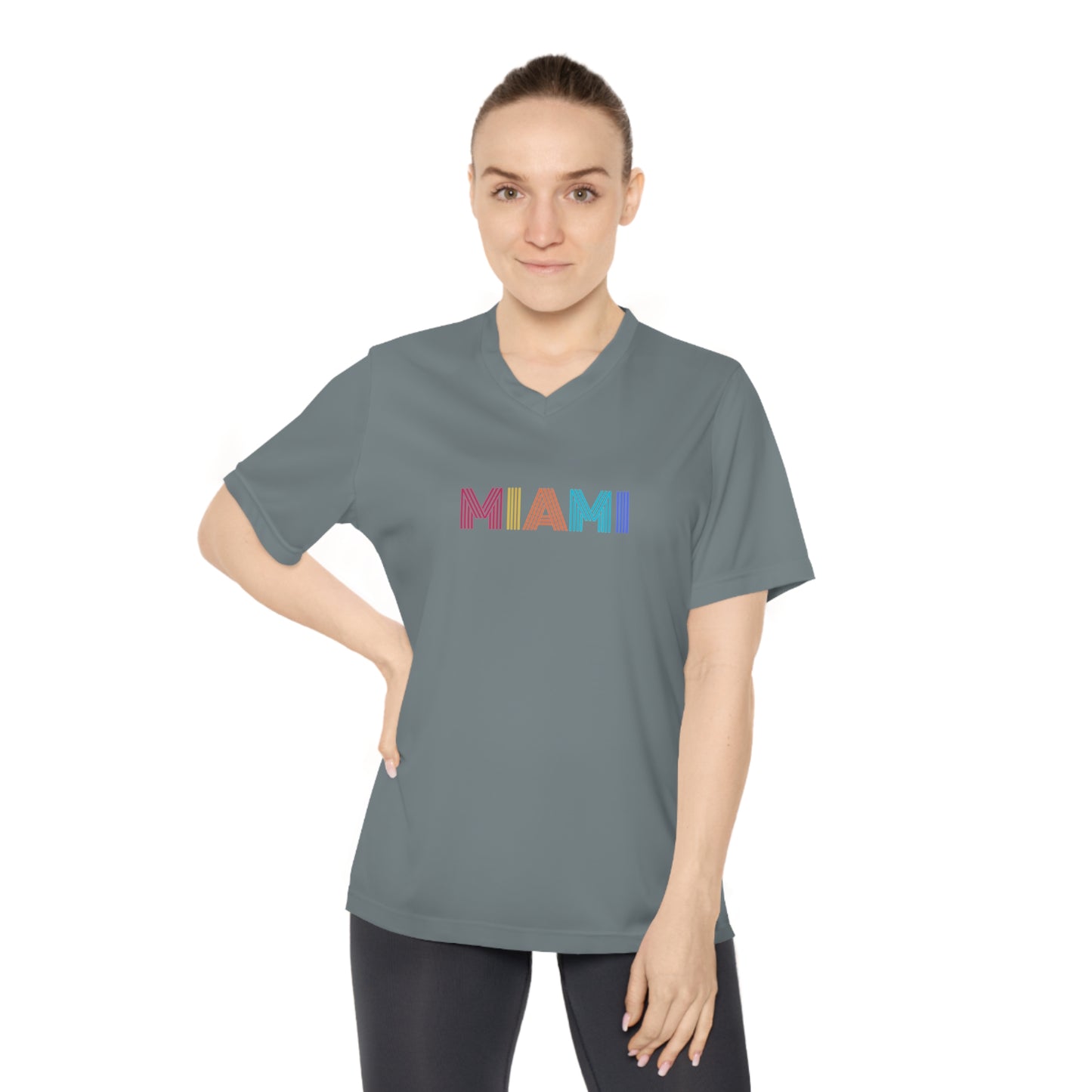 MIAMI Women's Performance V-Neck T-Shirt