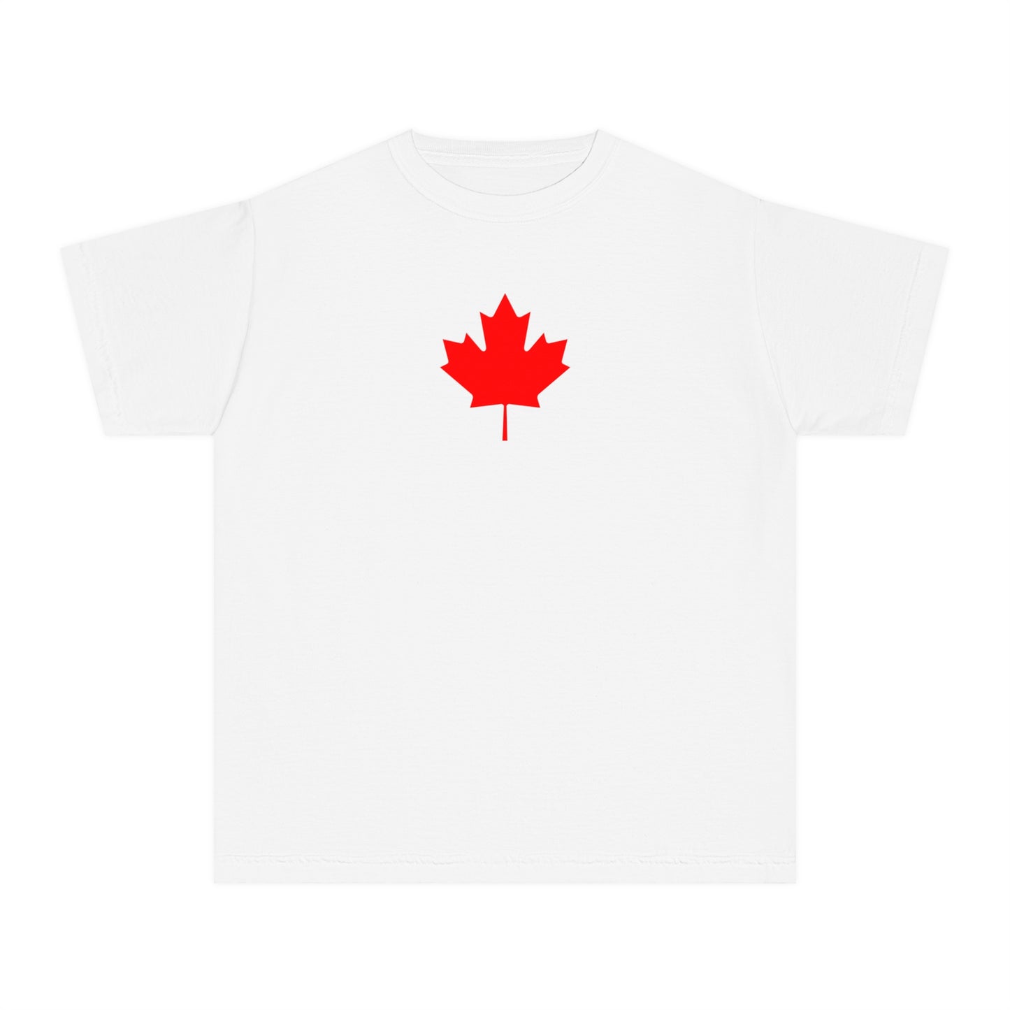 Youth Midweight Tee, Canadian Maple Leaf