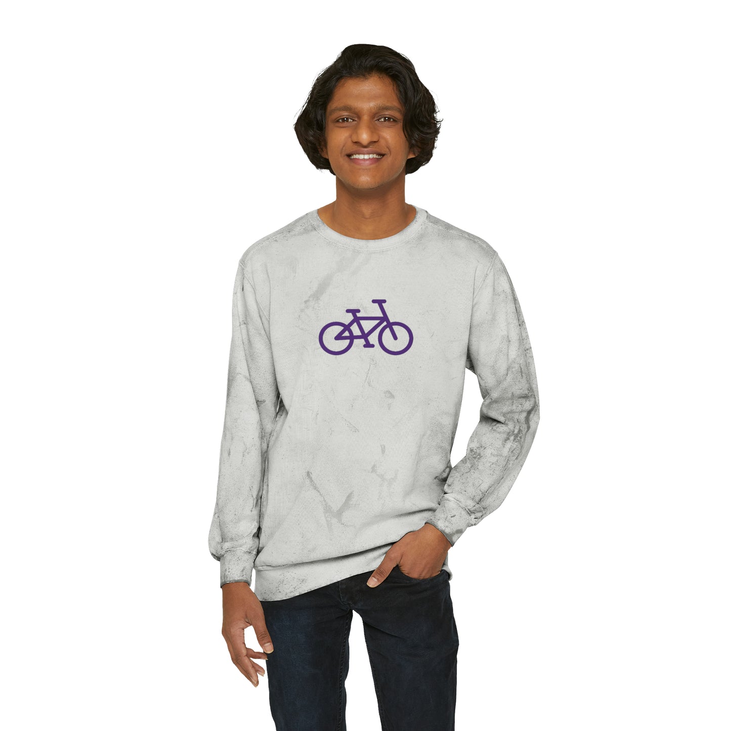 BIKE Unisex Color Blast Crewneck Sweatshirt