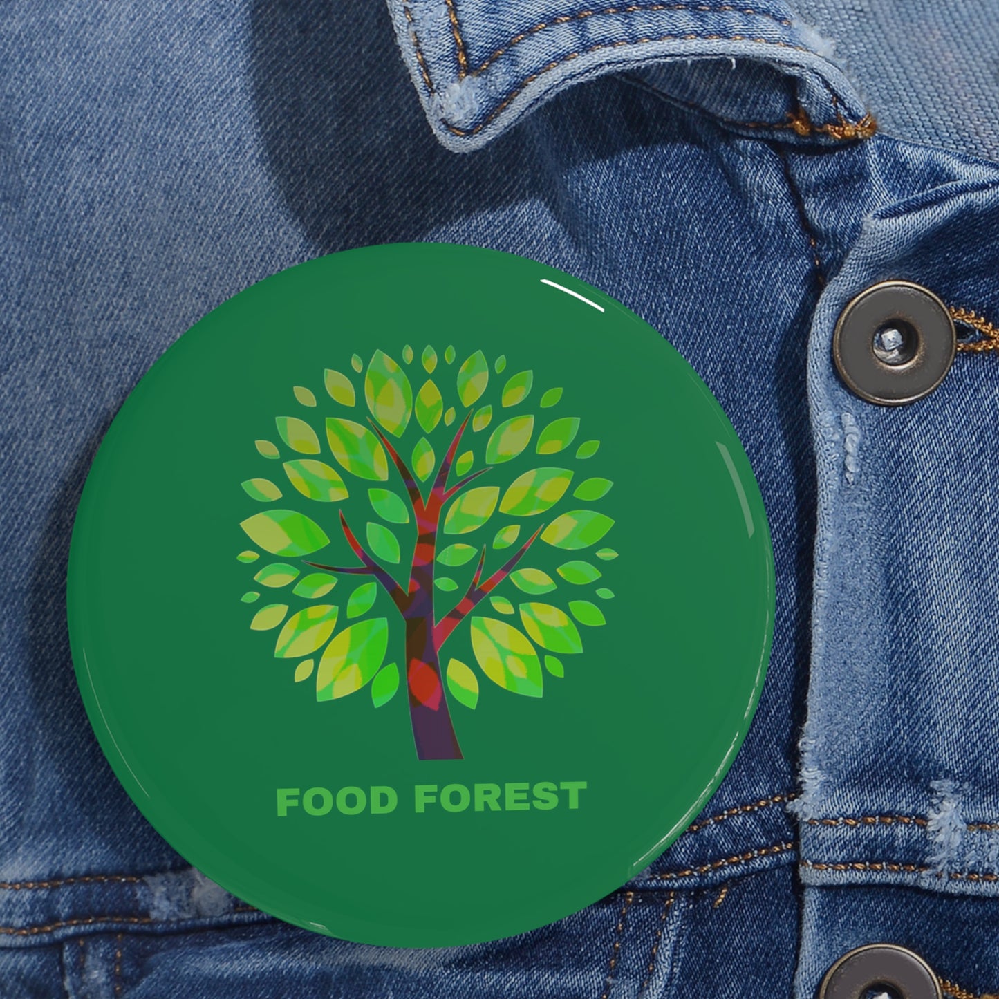 FOOD FOREST Round Pin