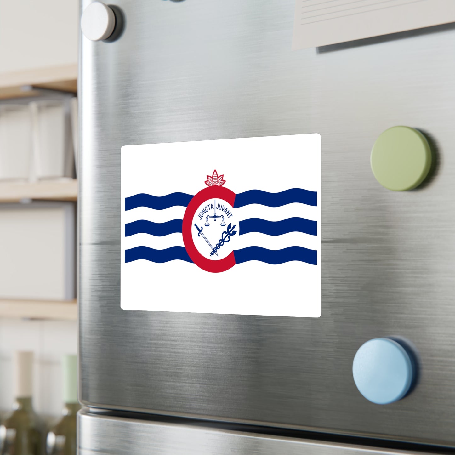 Cincinnati Flag, Kiss-Cut Vinyl Decals