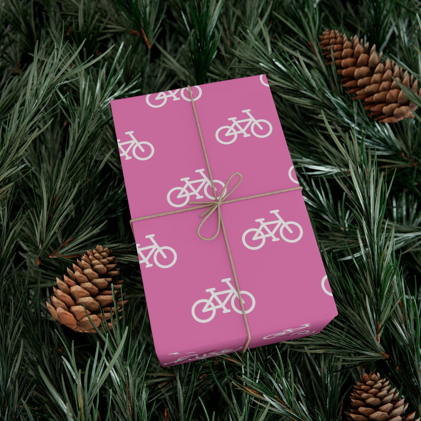 BIKE Gift Wrap Paper, Pink