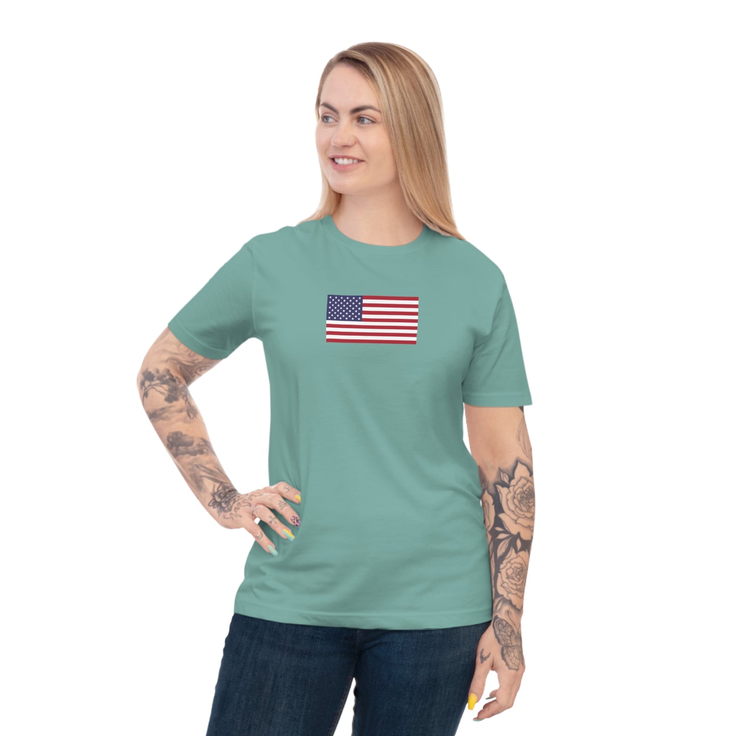 American Flag, Unisex Classic Jersey T-shirt