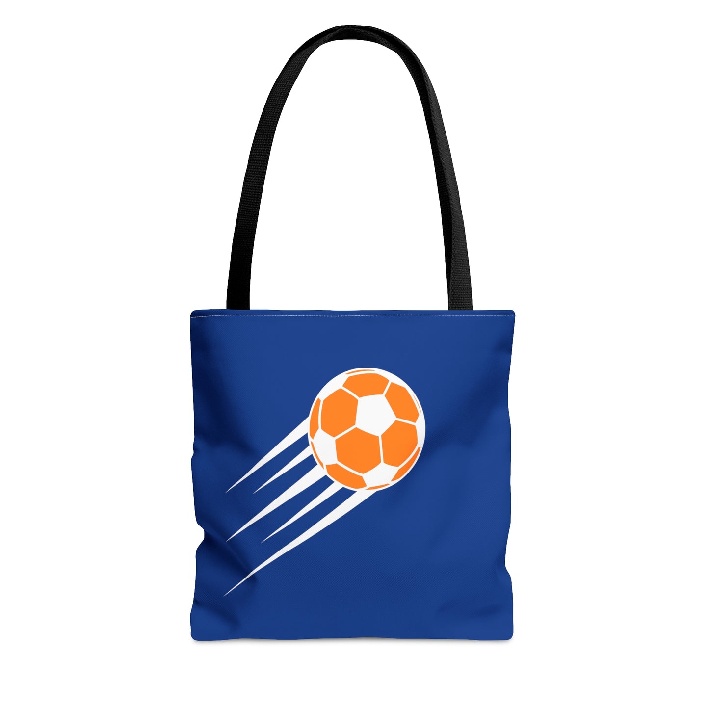 SOCCER Tote Bag, Blue and Orange