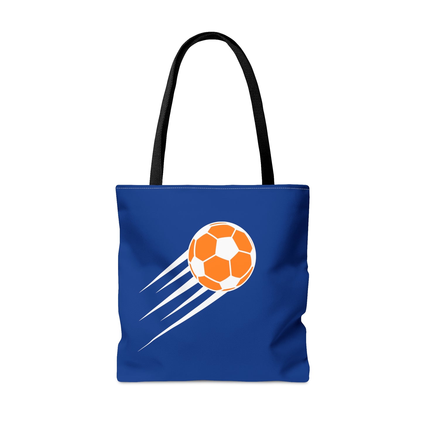 SOCCER Tote Bag, Blue and Orange