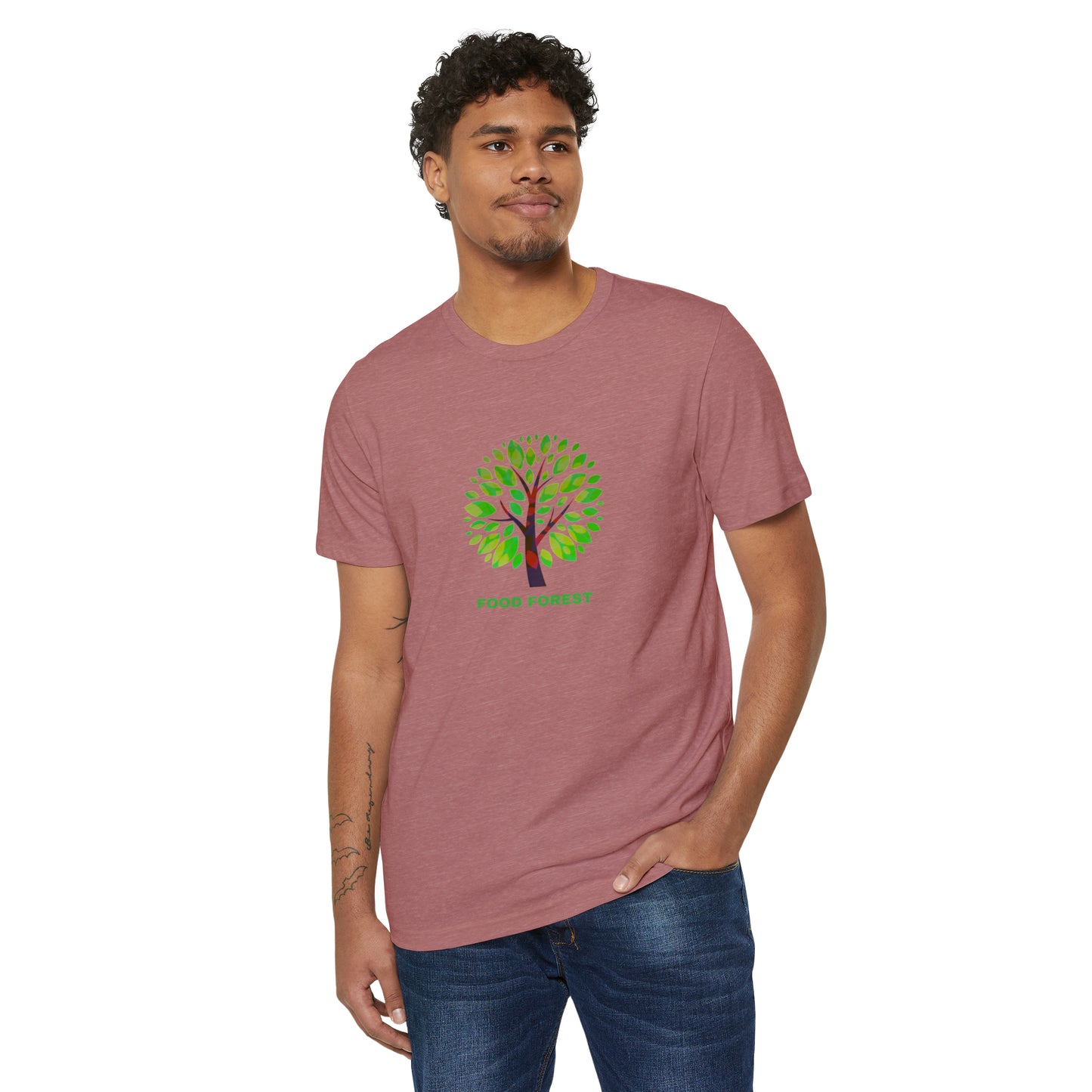 FOOD FOREST, Unisex Recycled Organic T-Shirt