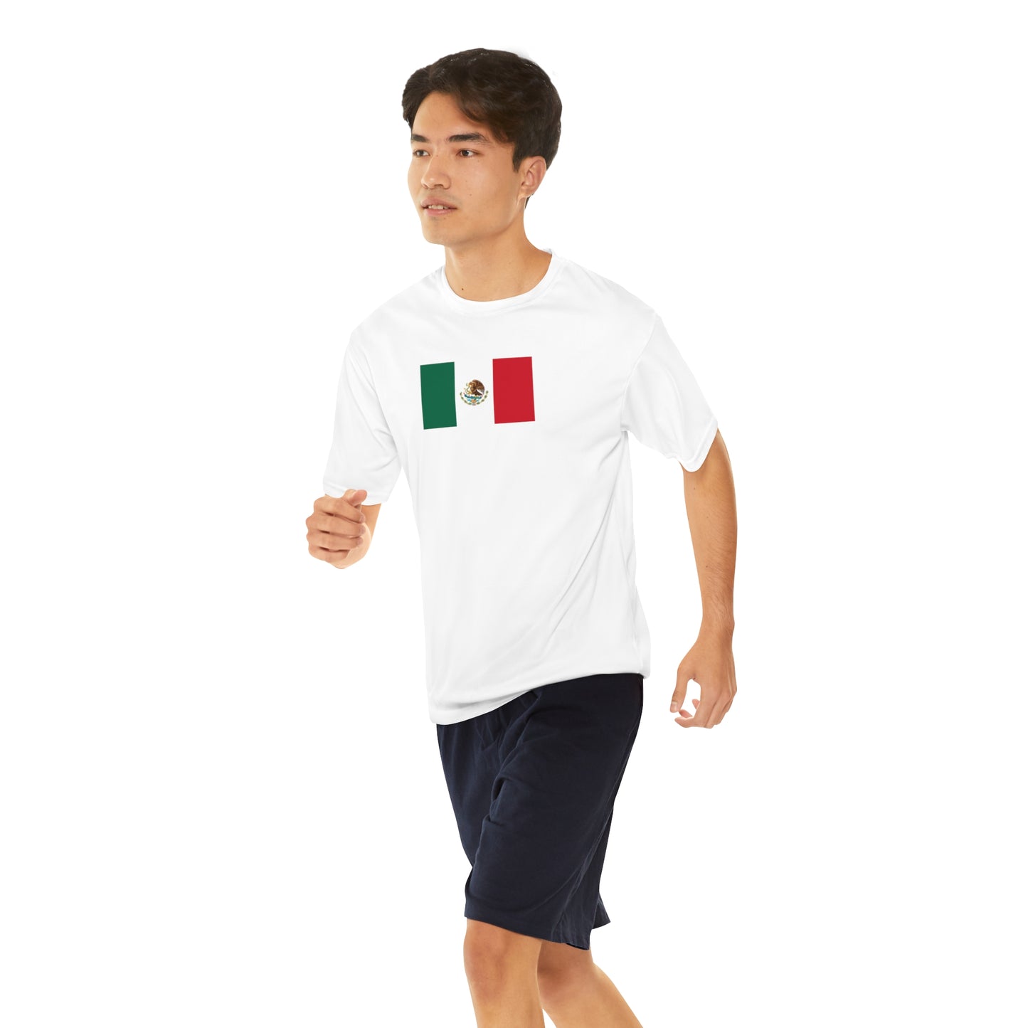 Mexican Flag, Men's Performance T-Shirt