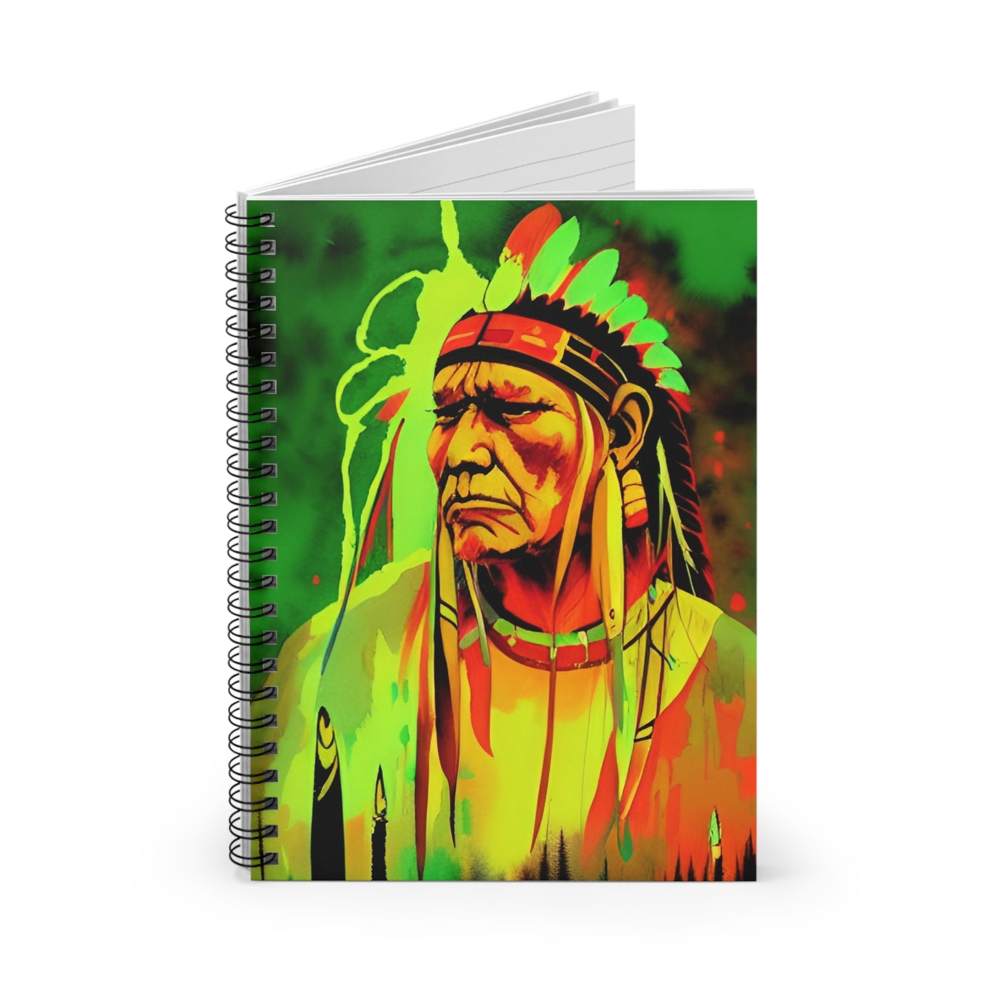 Spiral Notebook, Ruled Line, Native American