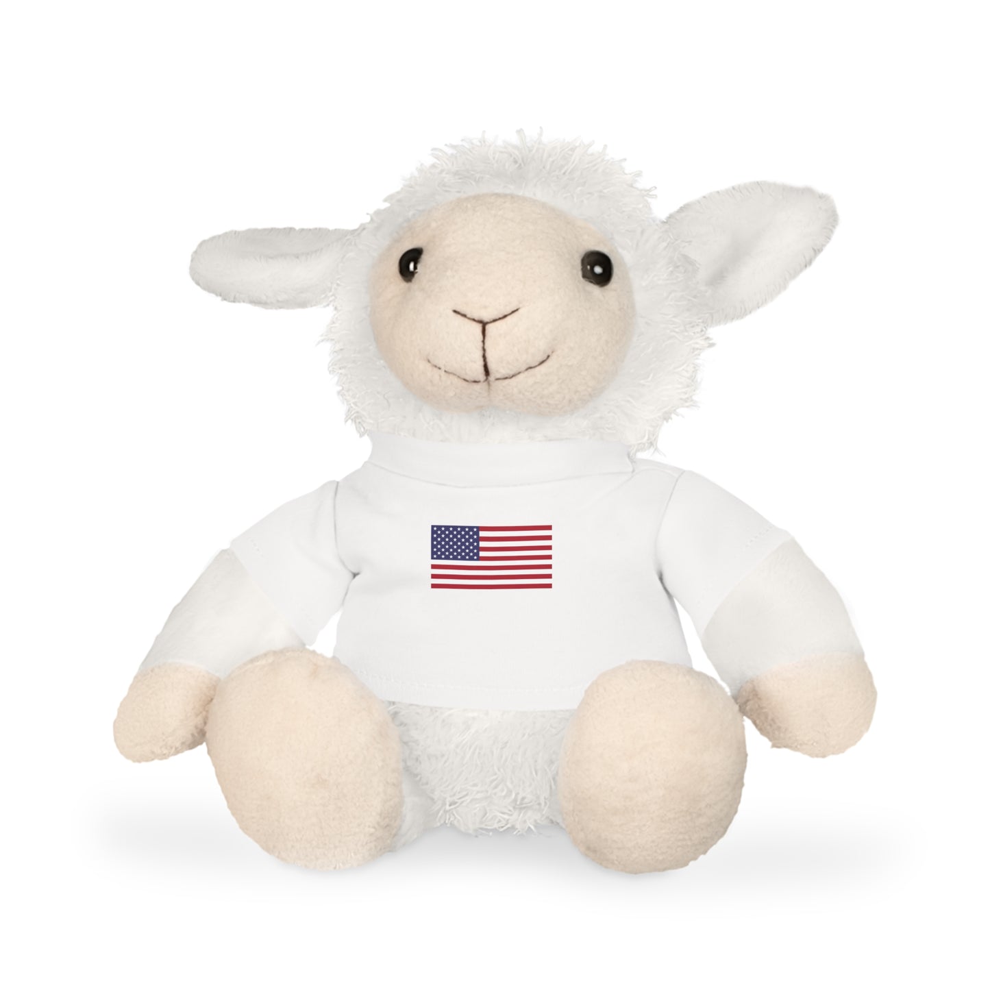 Plush Toy with American Flag Shirt