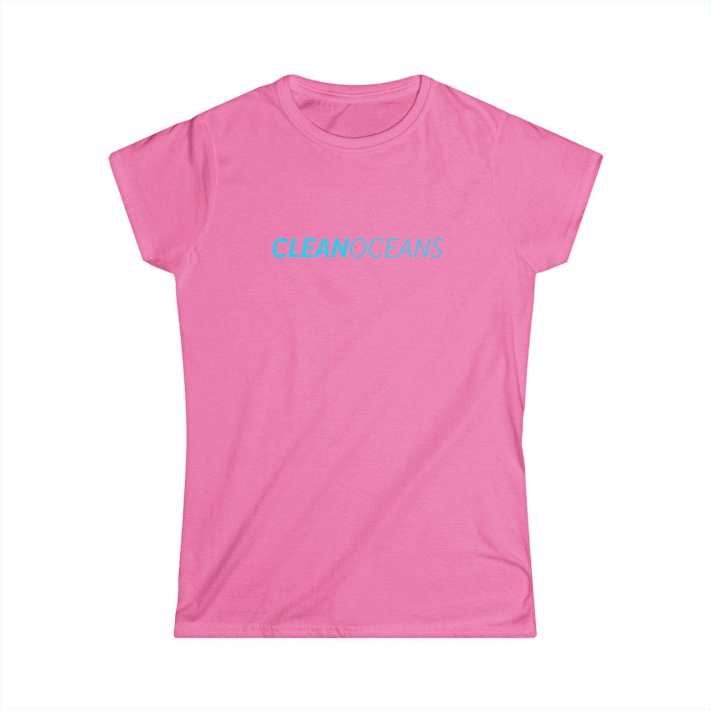Women's Softstyle Tee, CleanOceans