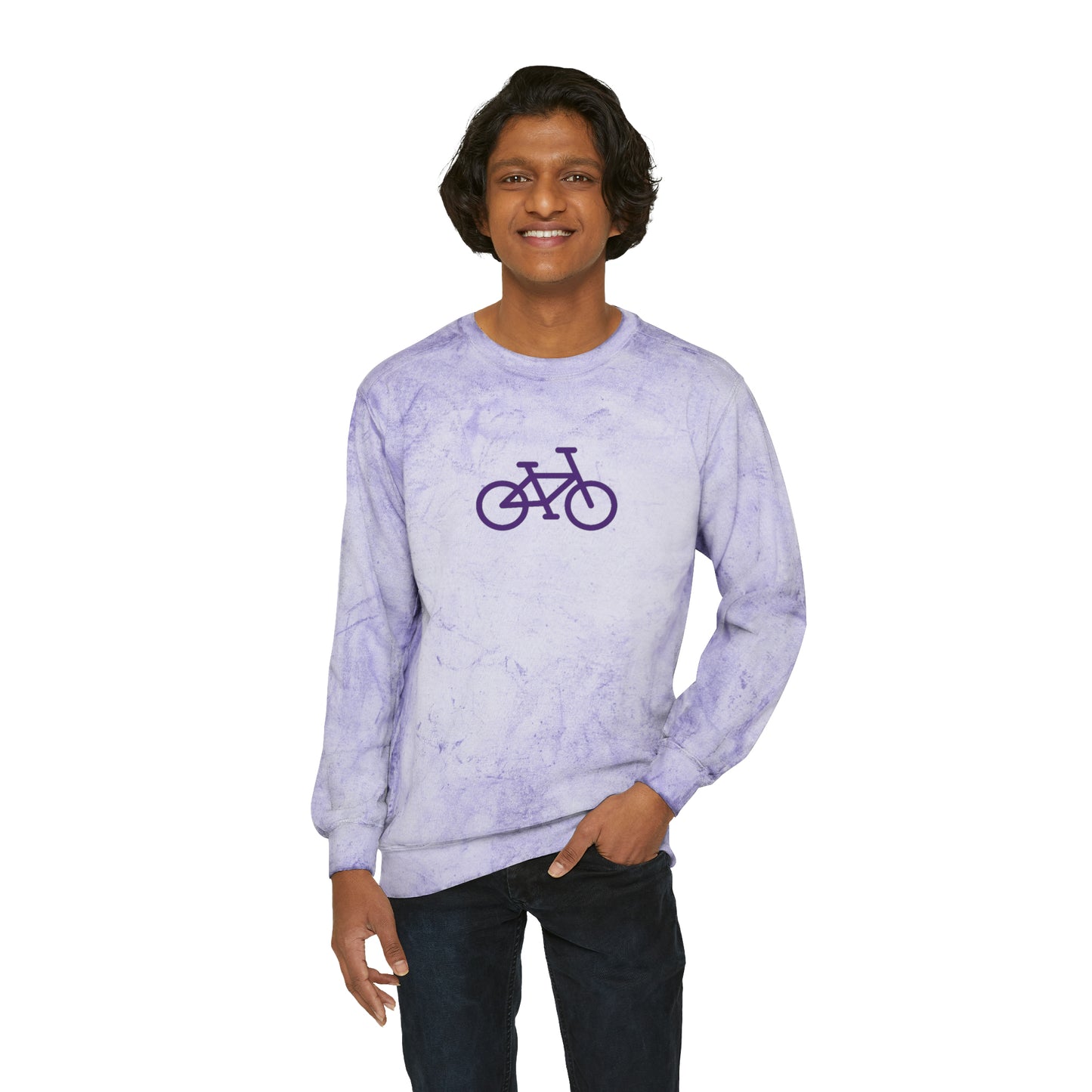 BIKE Unisex Color Blast Crewneck Sweatshirt