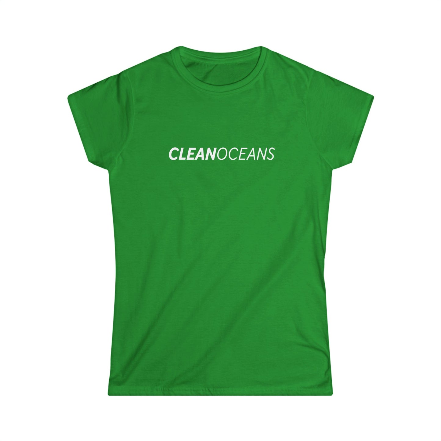 Women's Softstyle Tee, CleanOceans