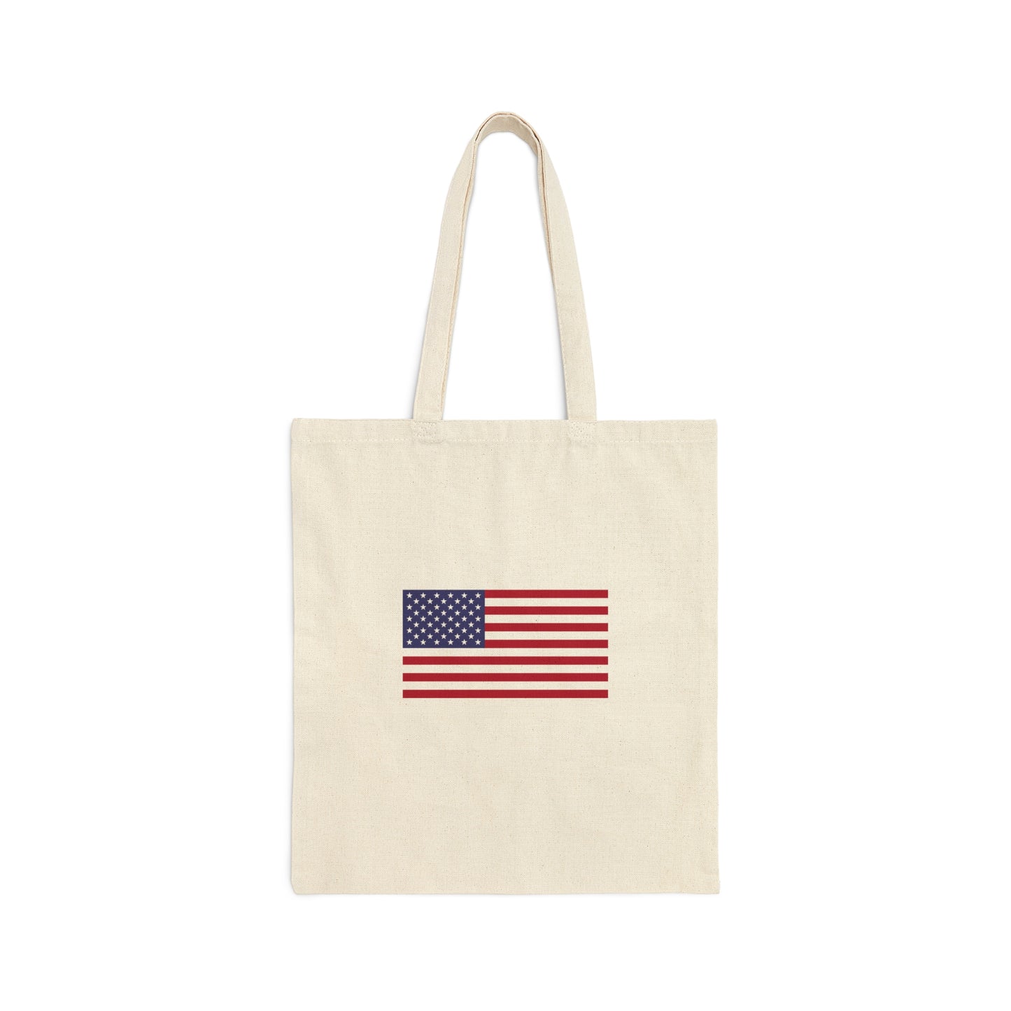 American Flag, Cotton Canvas Tote Bag