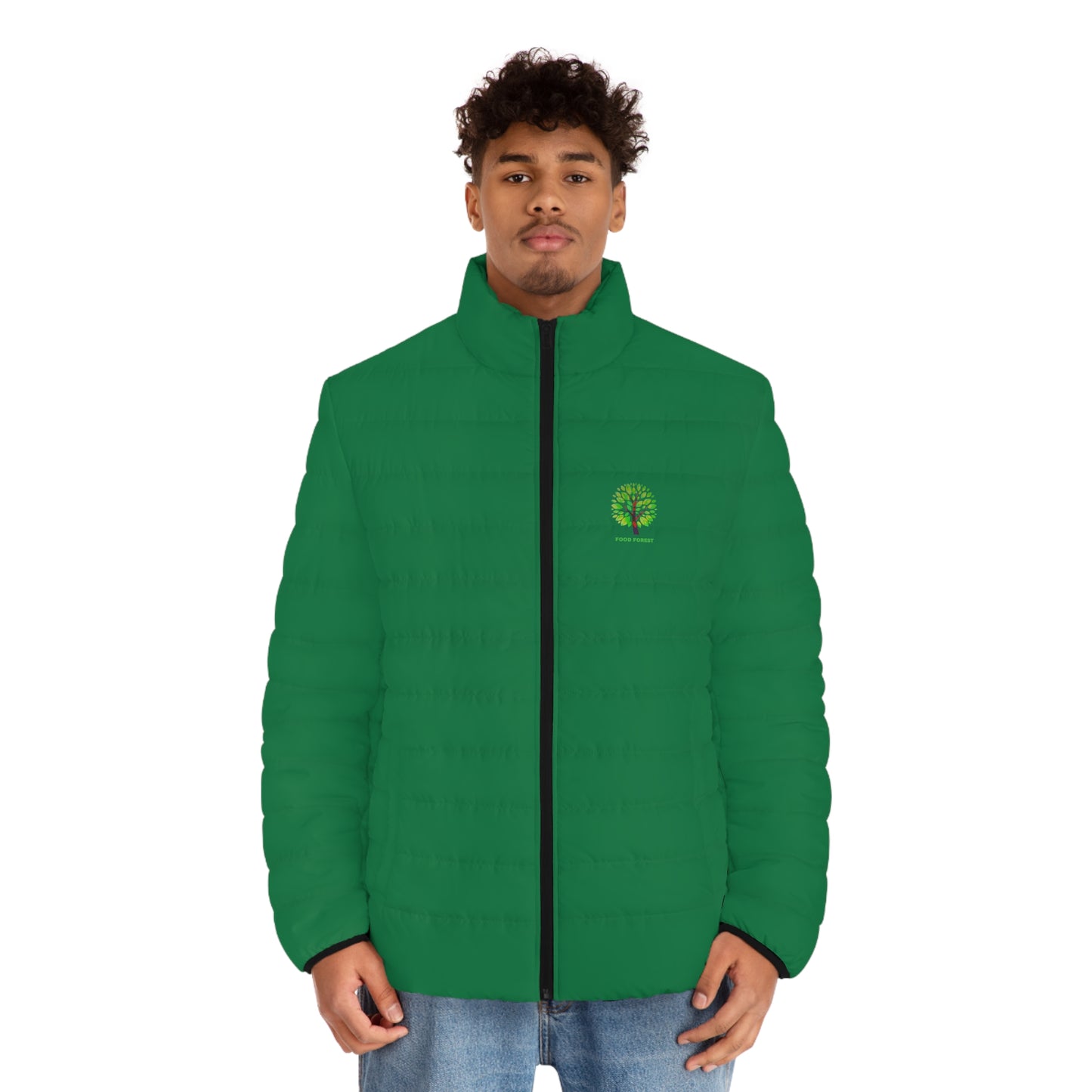 FOOD FOREST Men's Puffer Jacket - Green