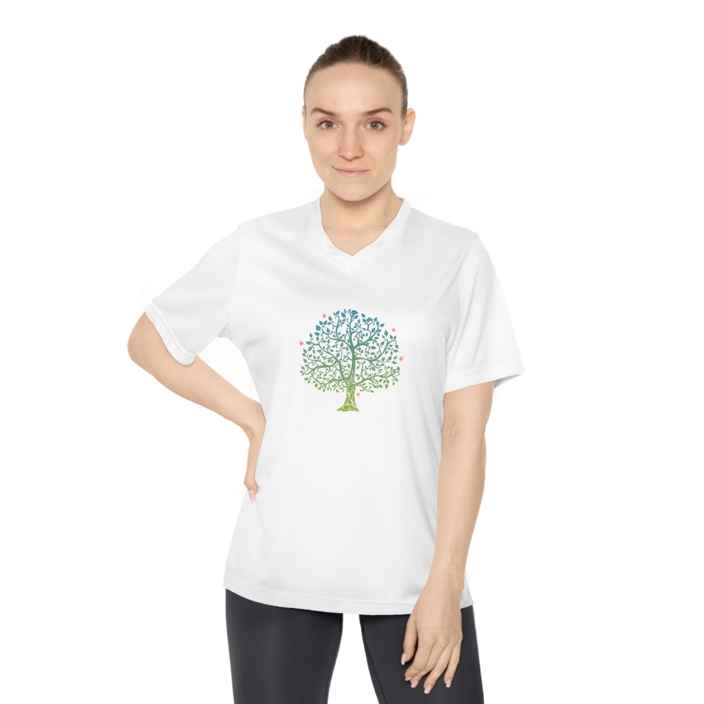 Tree of Life, Women's Performance V-Neck T-Shirt
