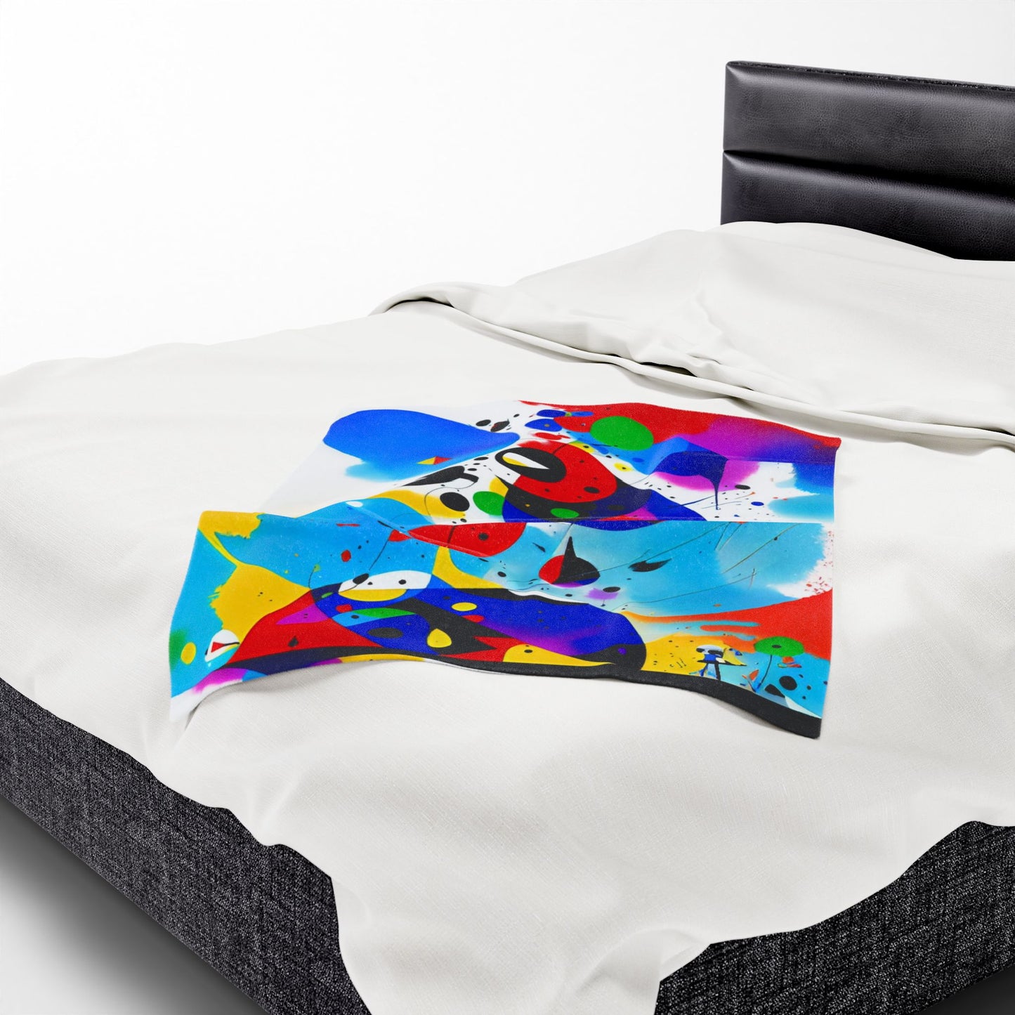 Velveteen Plush Blanket, Inspired by Miro