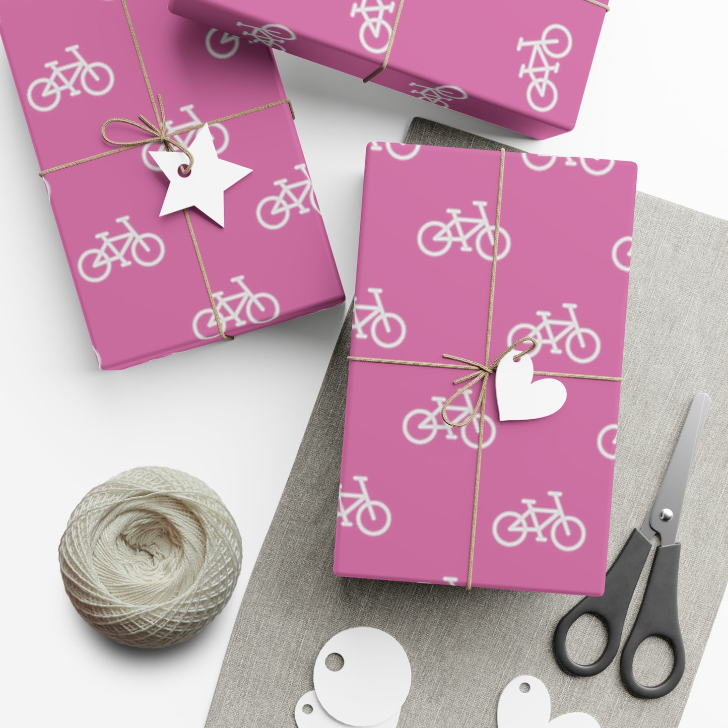 BIKE Gift Wrap Paper, Pink