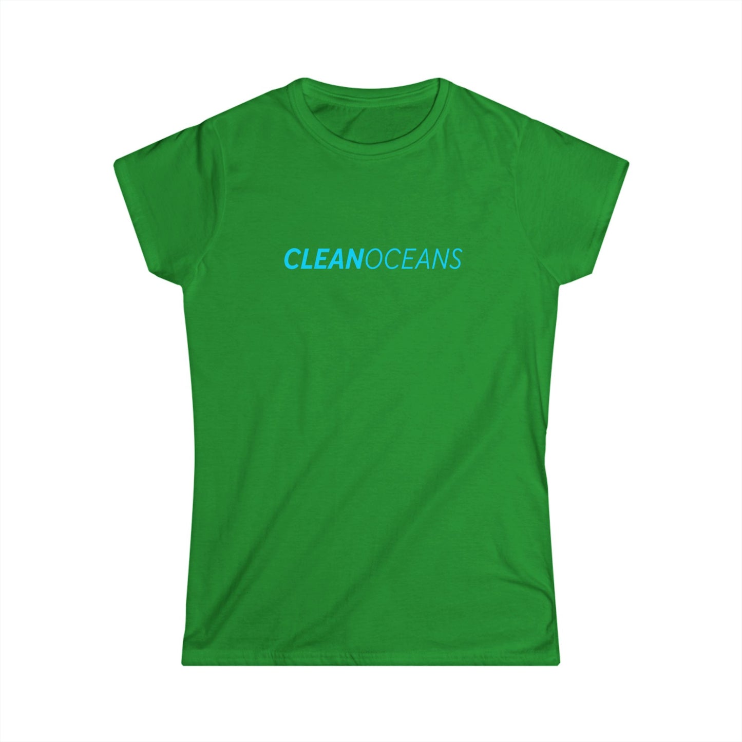 Women's Softstyle Tee, CleanOceans