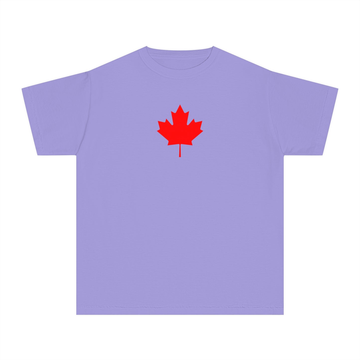 Youth Midweight Tee, Canadian Maple Leaf