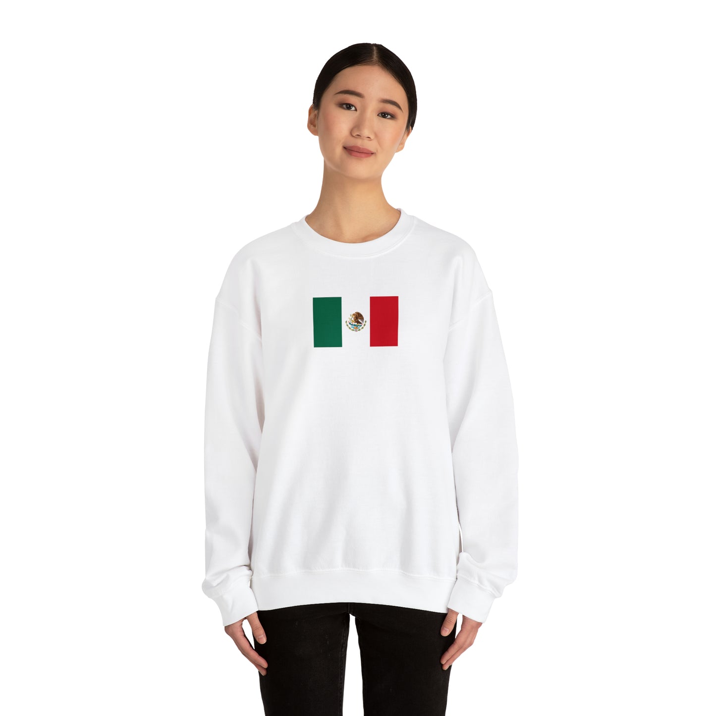 Mexican Flag, Unisex Heavy Blend™ Crewneck Sweatshirt