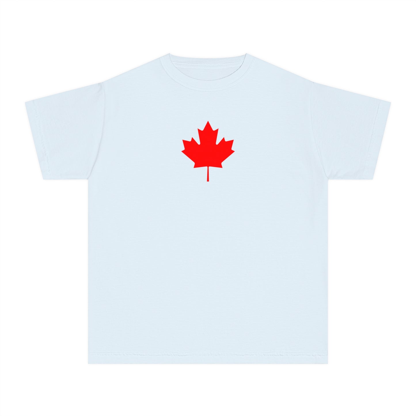 Youth Midweight Tee, Canadian Maple Leaf