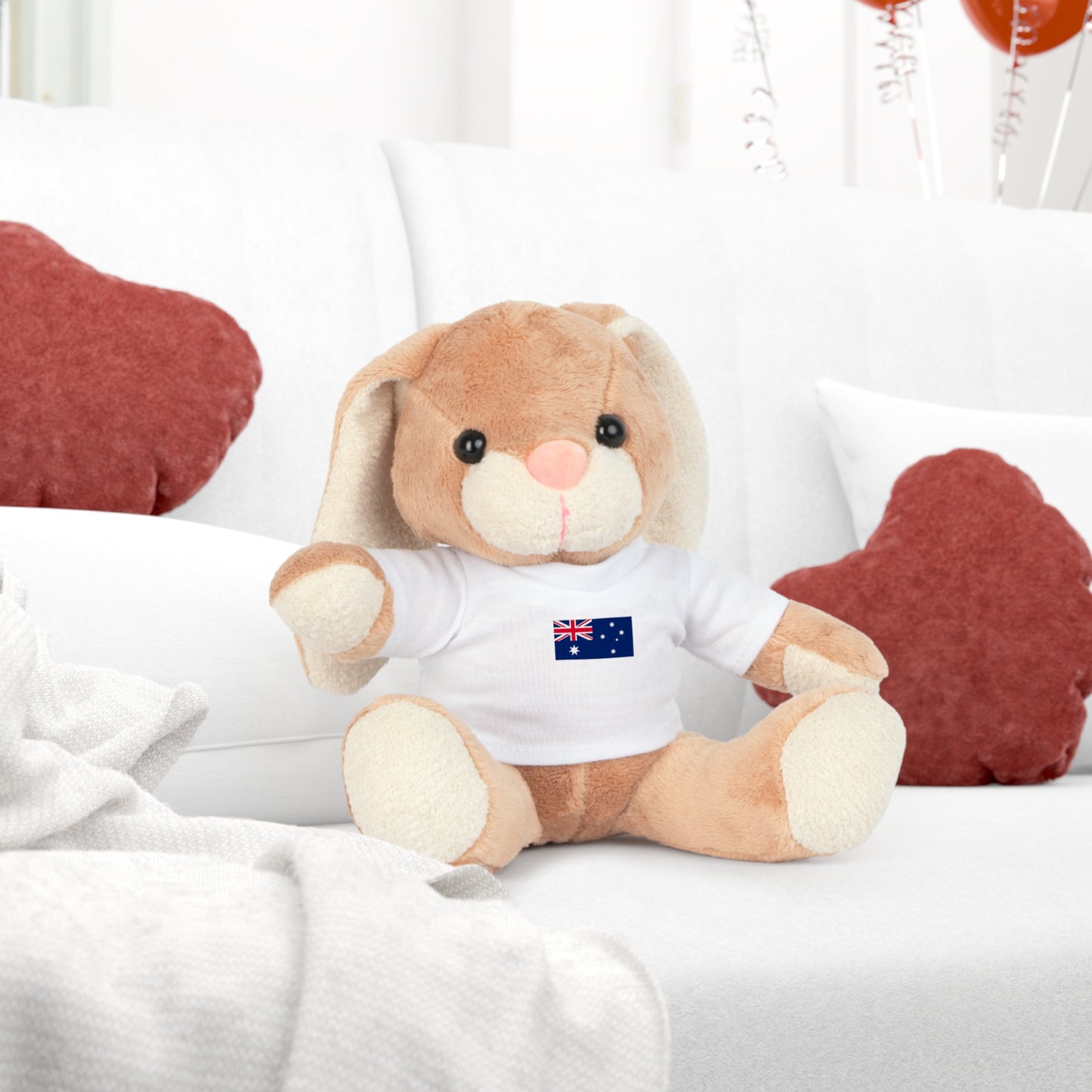 Plush Toy with Australian Flag Shirt