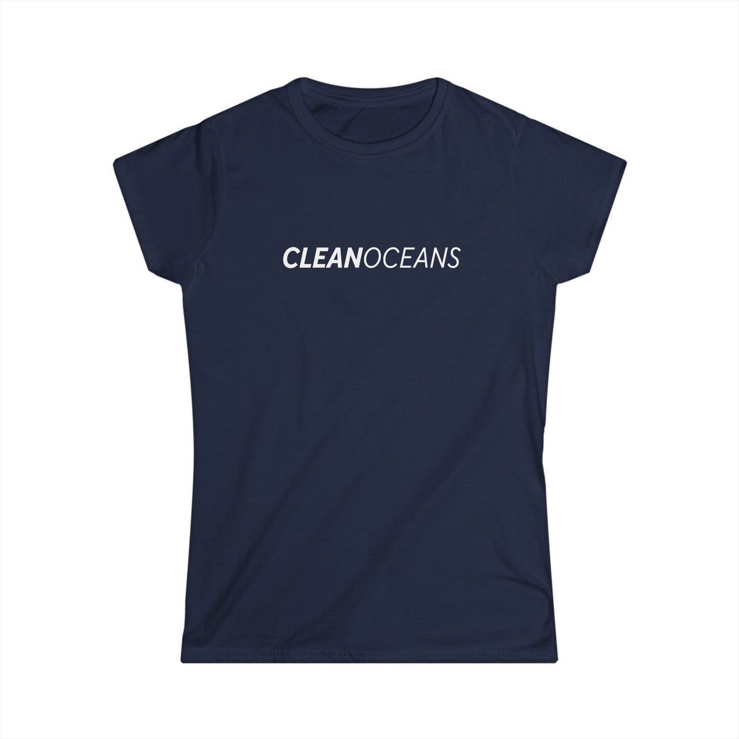 Women's Softstyle Tee, CleanOceans