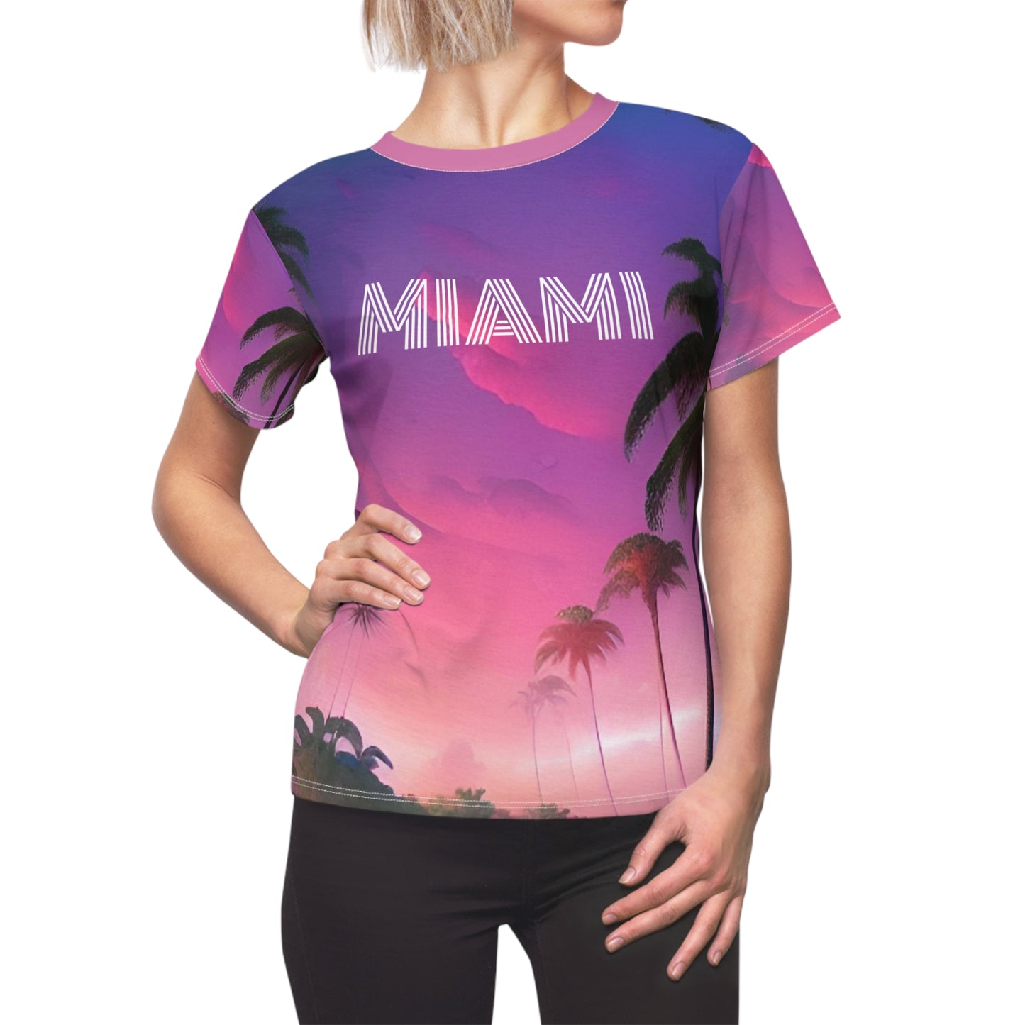 Women's MIAMI Cut & Sew Tee