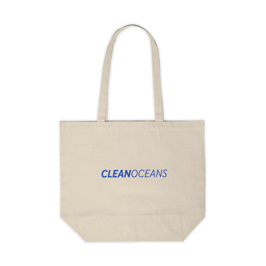 CleanOceans Canvas Shopping Tote