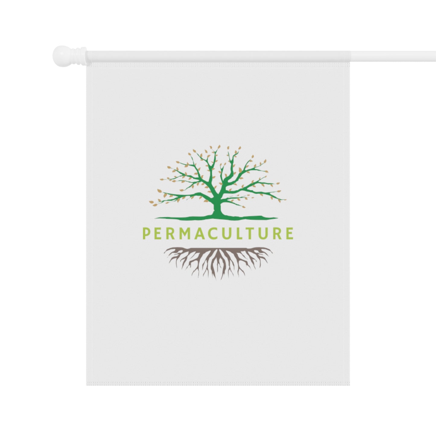 Permaculture, Garden & House Banner, White