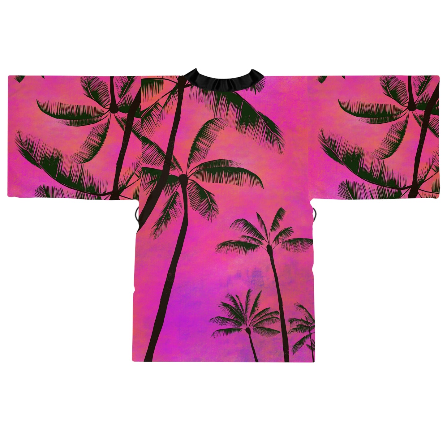 Tropical Long Sleeve Kimono Robe