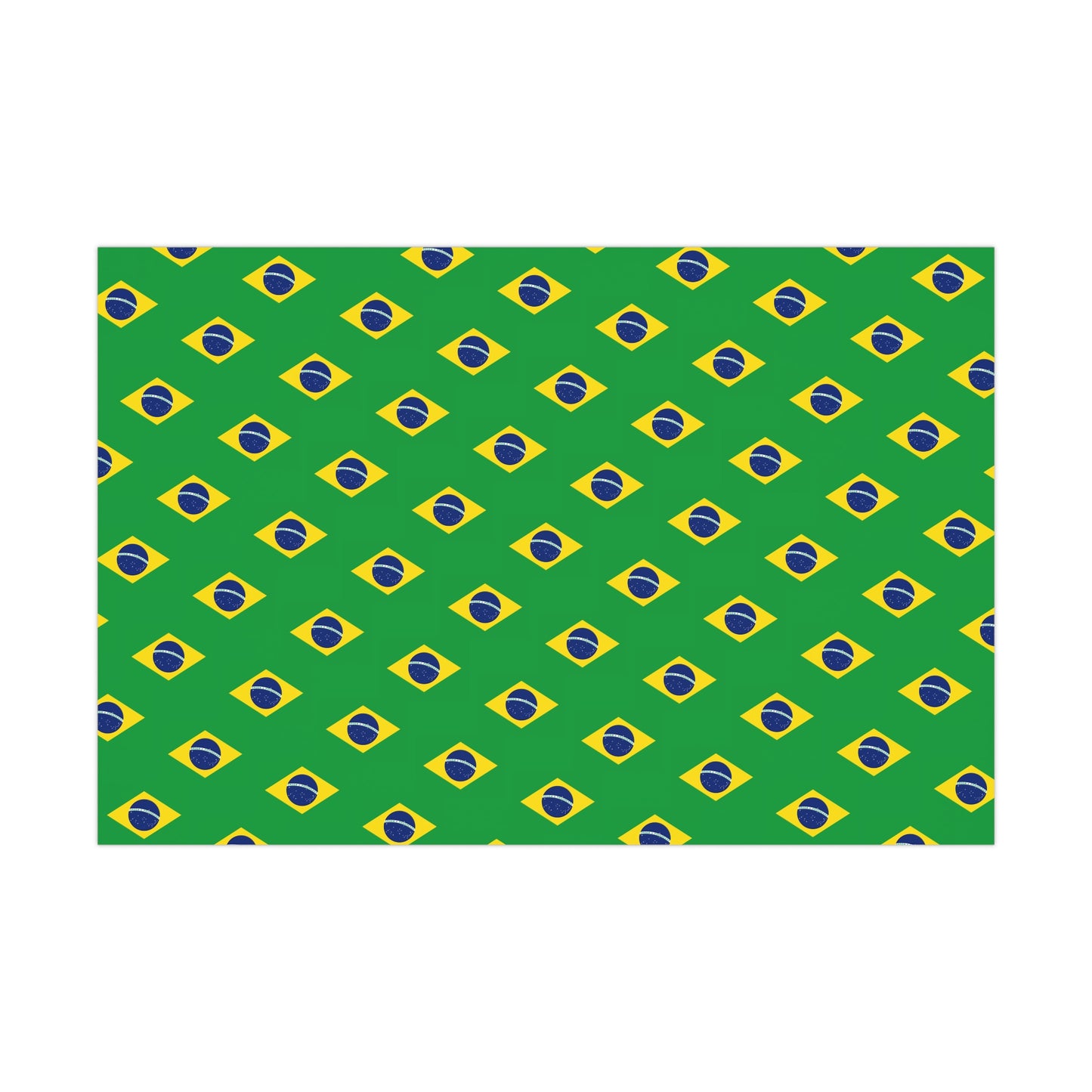 Brazilian Flag Gift Wrap