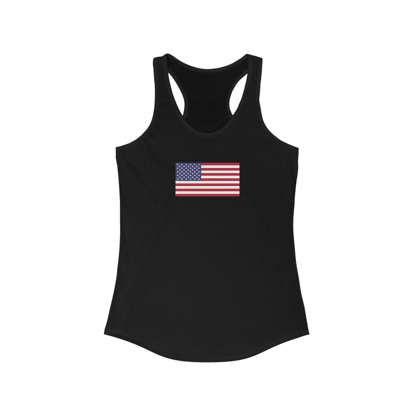 American Flag, Women's Ideal Racerback Tank