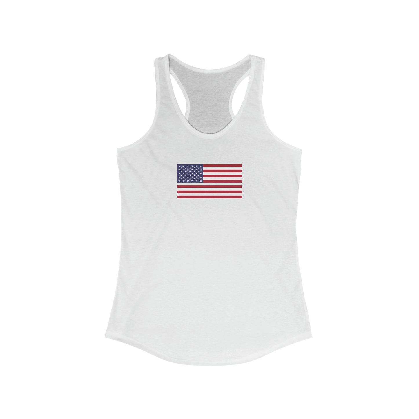 American Flag, Women's Ideal Racerback Tank