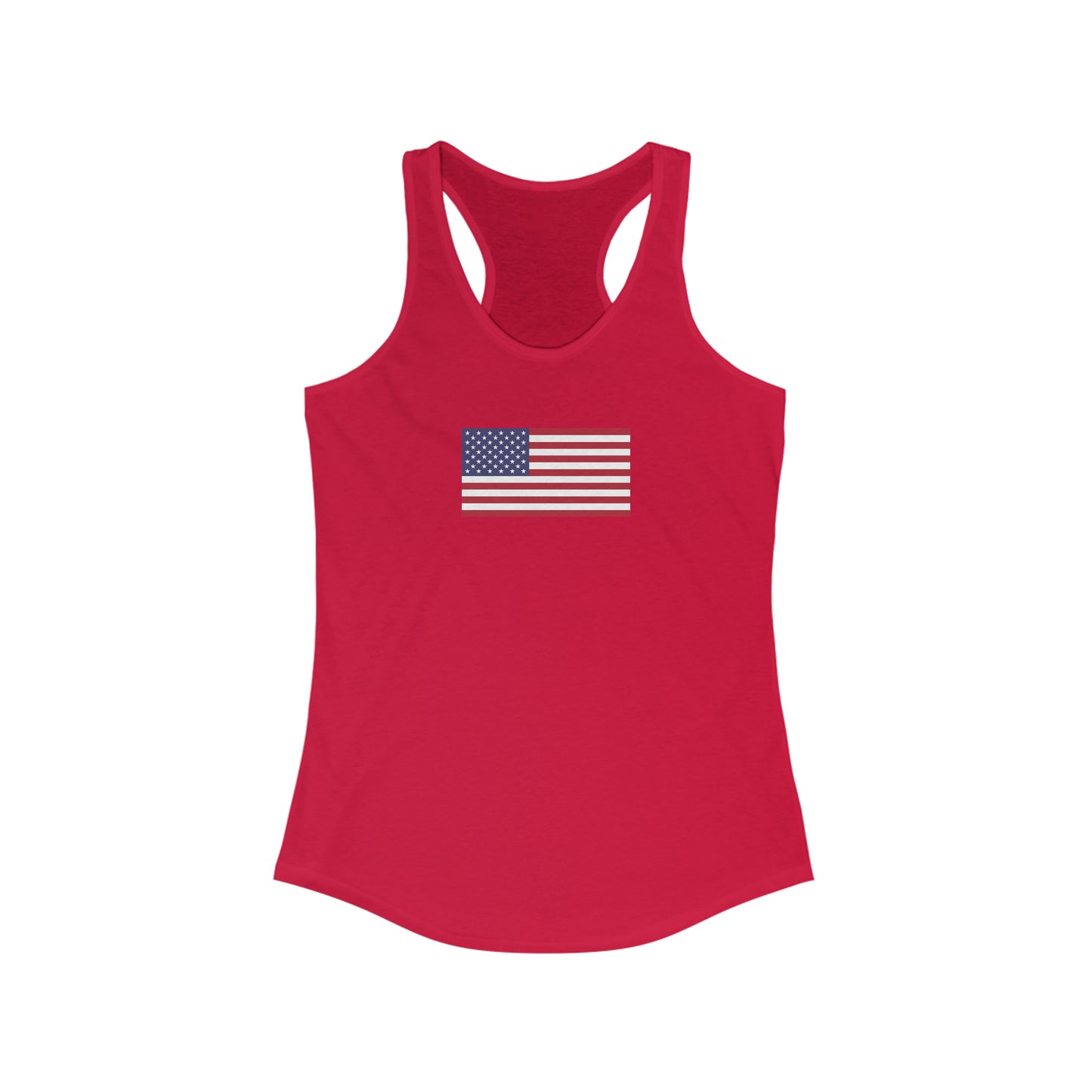 American Flag, Women's Ideal Racerback Tank