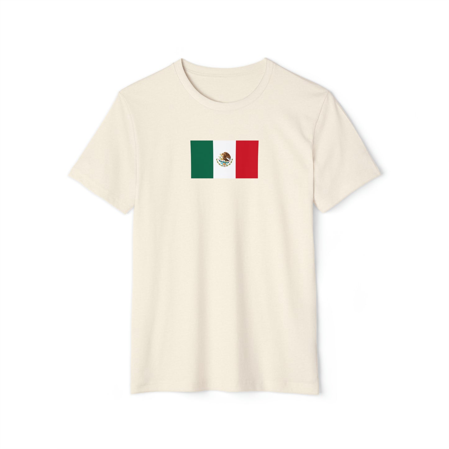 Mexican Flag, Unisex Recycled Organic T-Shirt