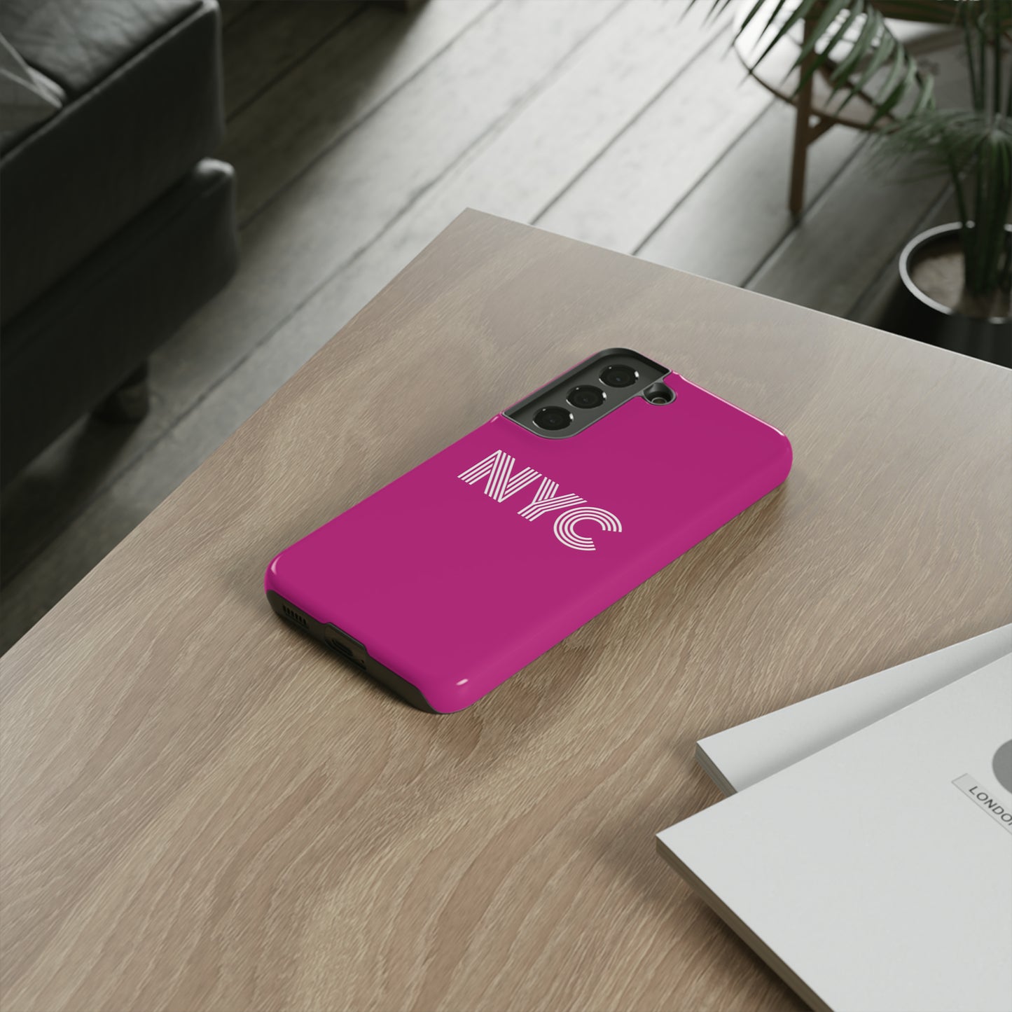 NYC Tough Phone Case, Pink