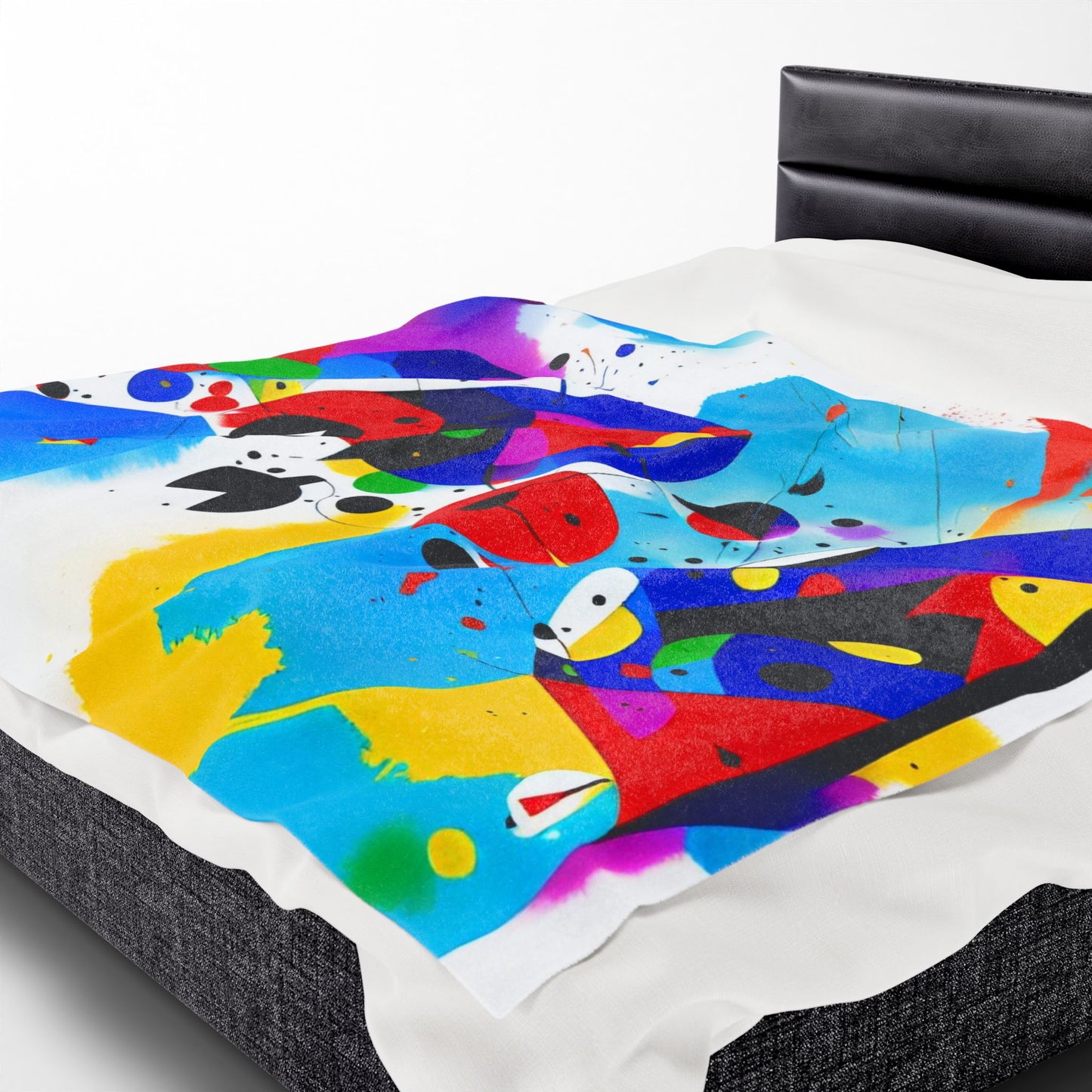 Velveteen Plush Blanket, Inspired by Miro