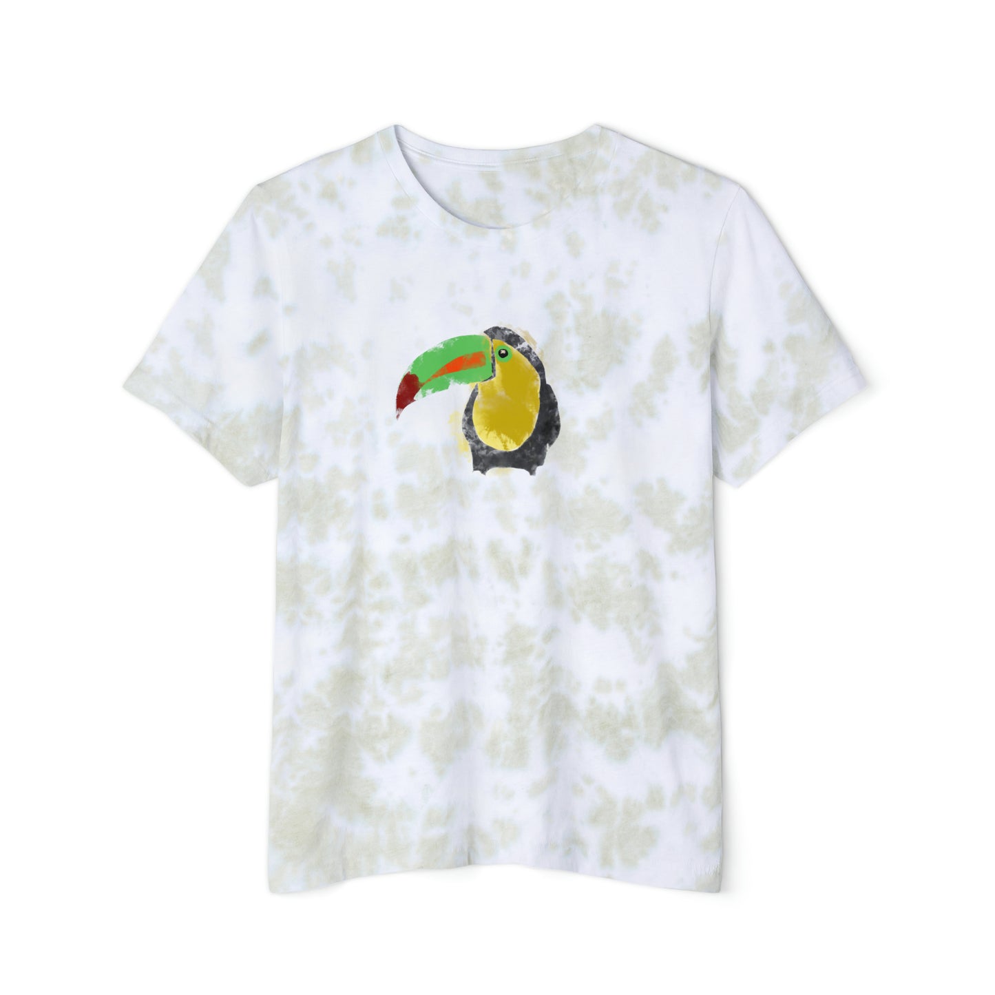 Toucan, Unisex FWD Fashion Tie-Dyed T-Shirt