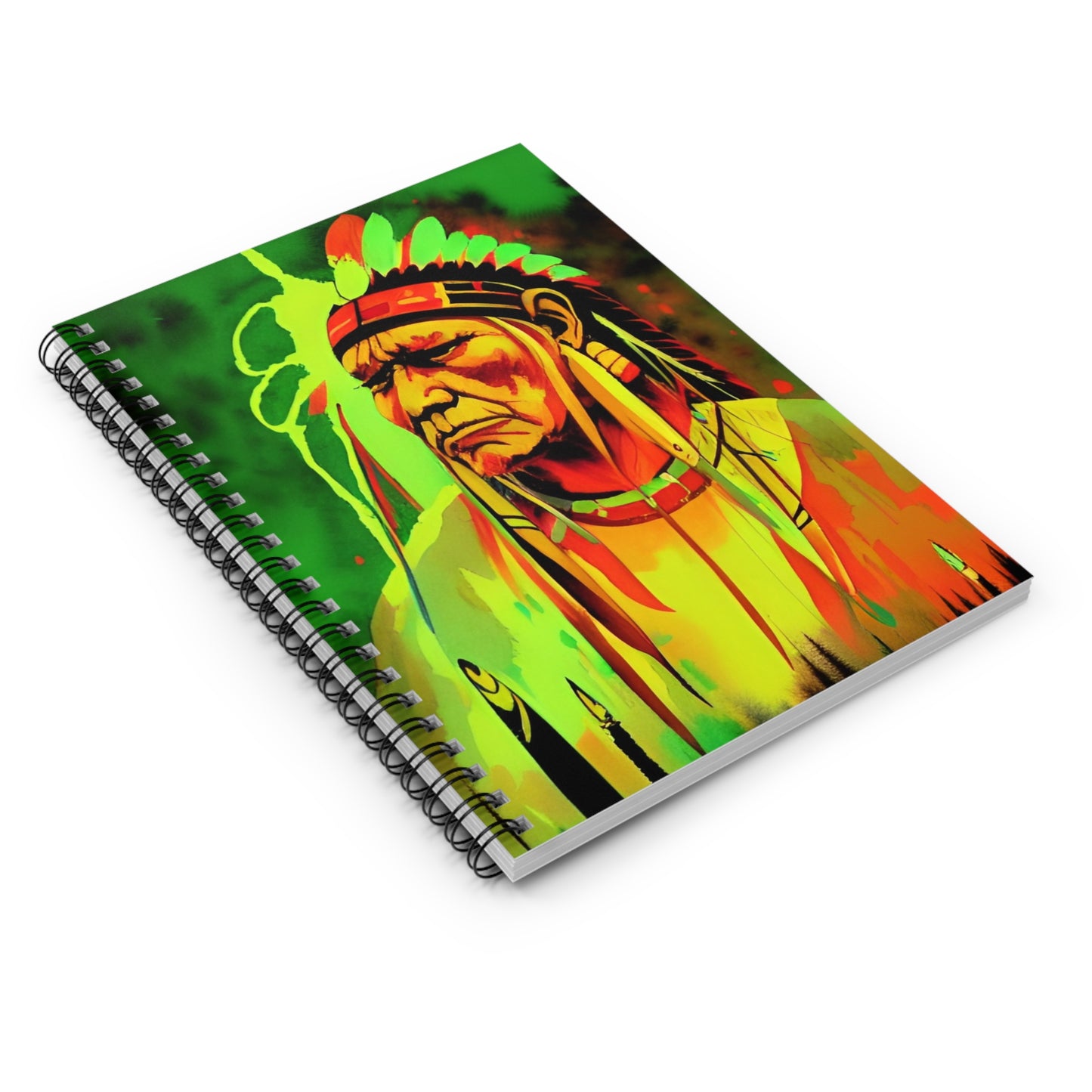 Spiral Notebook, Ruled Line, Native American