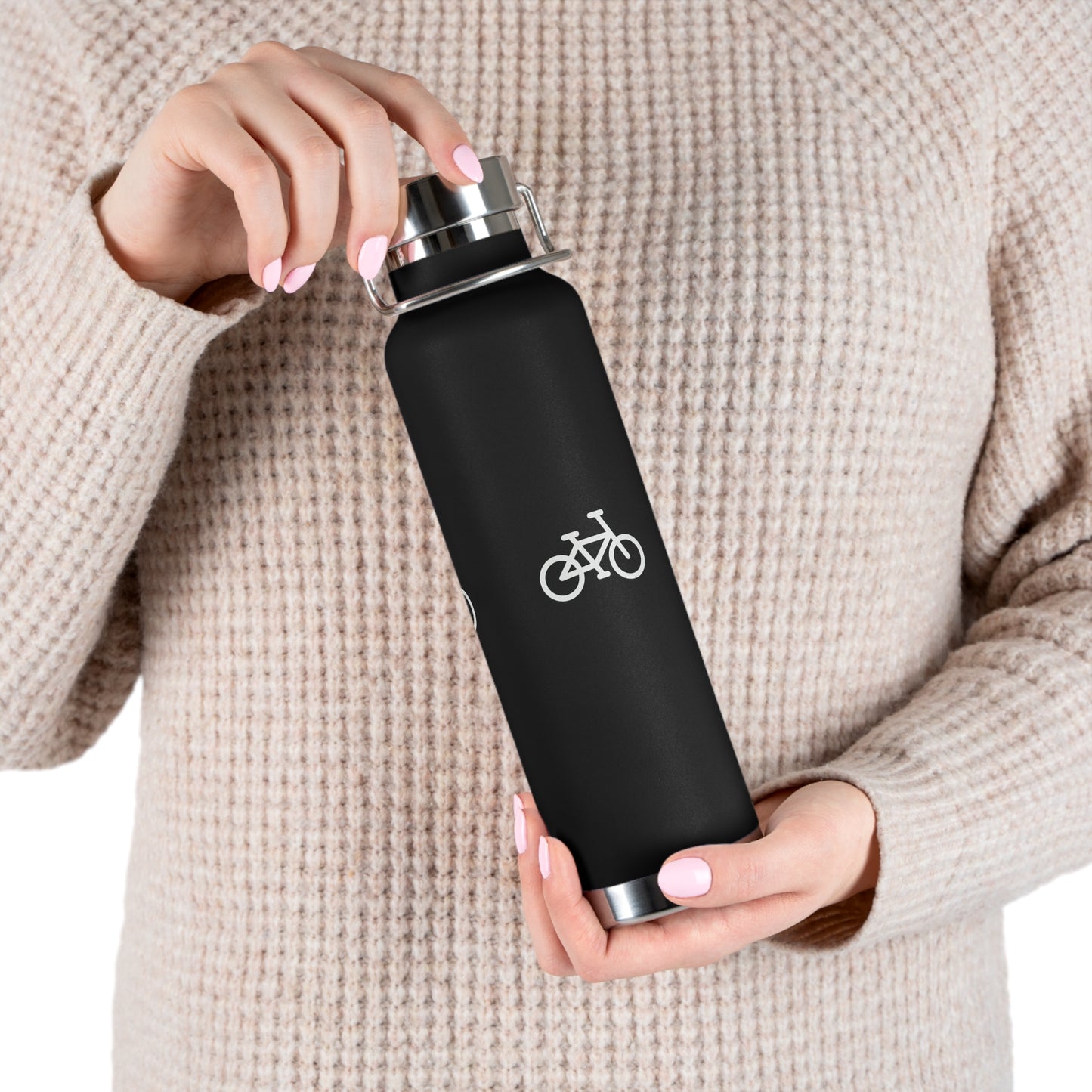 BIKE Copper Vacuum Insulated Bottle, 22oz